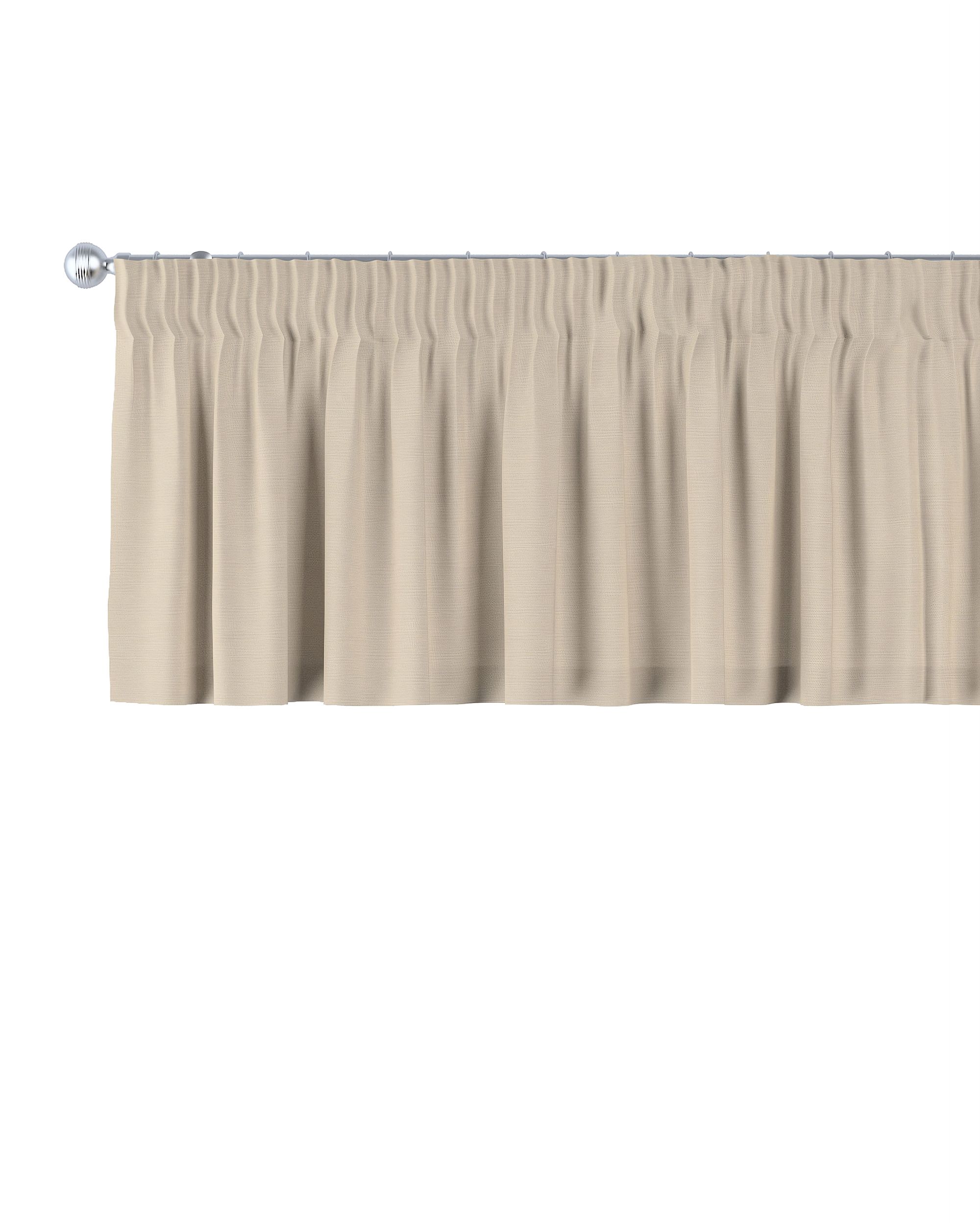 Kurzgardine mit Kräuselband Farbe beige
