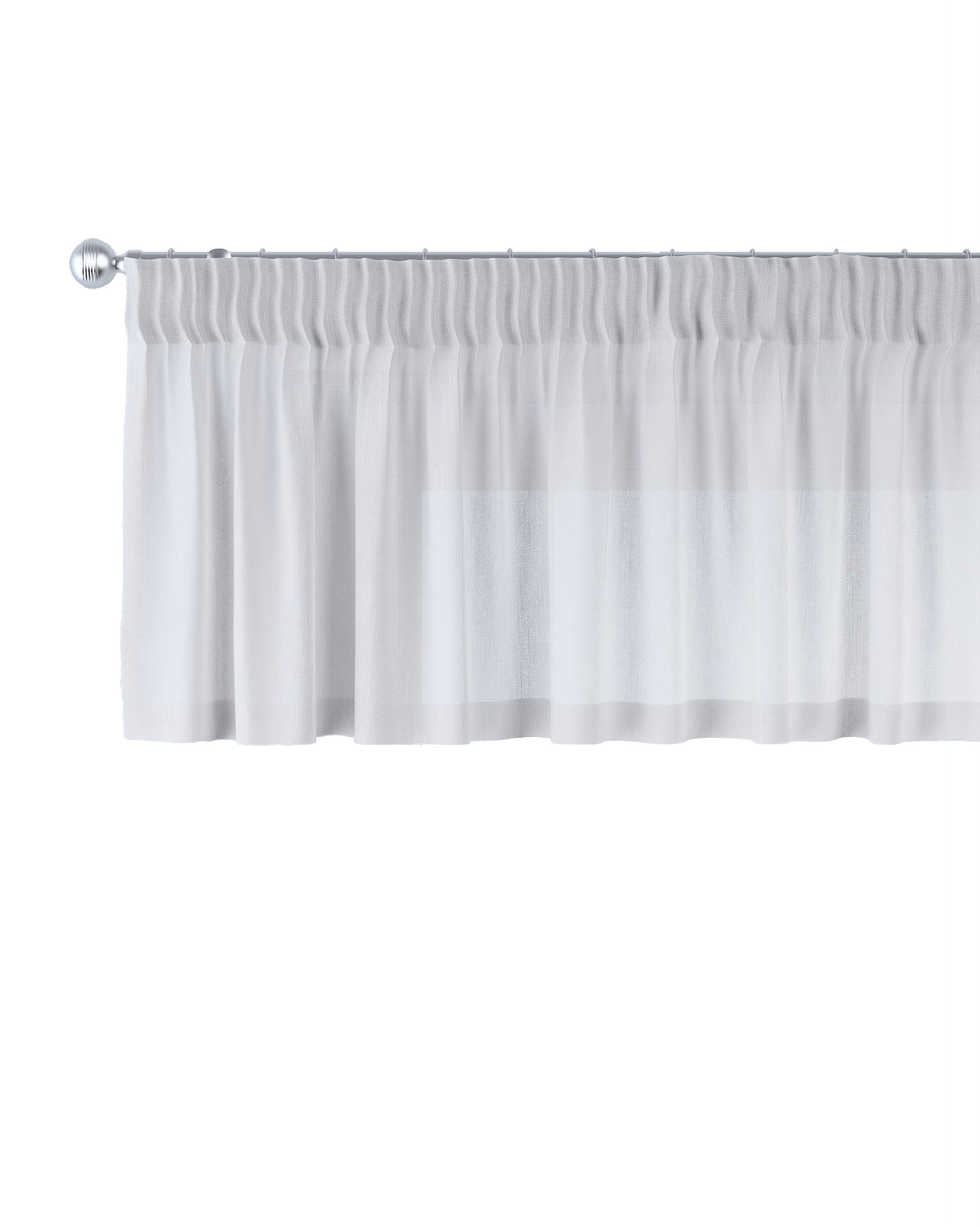 Kurzgardine mit Kräuselband Farbe creme Stoff halbtransparent, strukturiert, gemustert