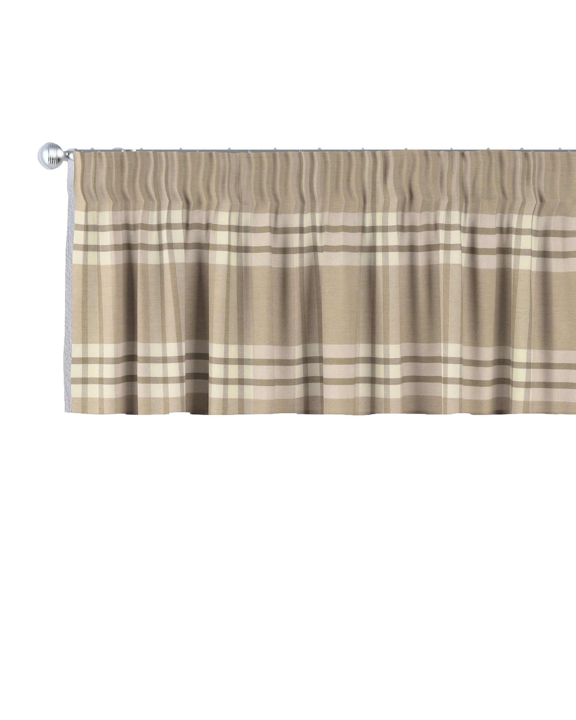 Kurzgardine mit Kräuselband Farbe beige