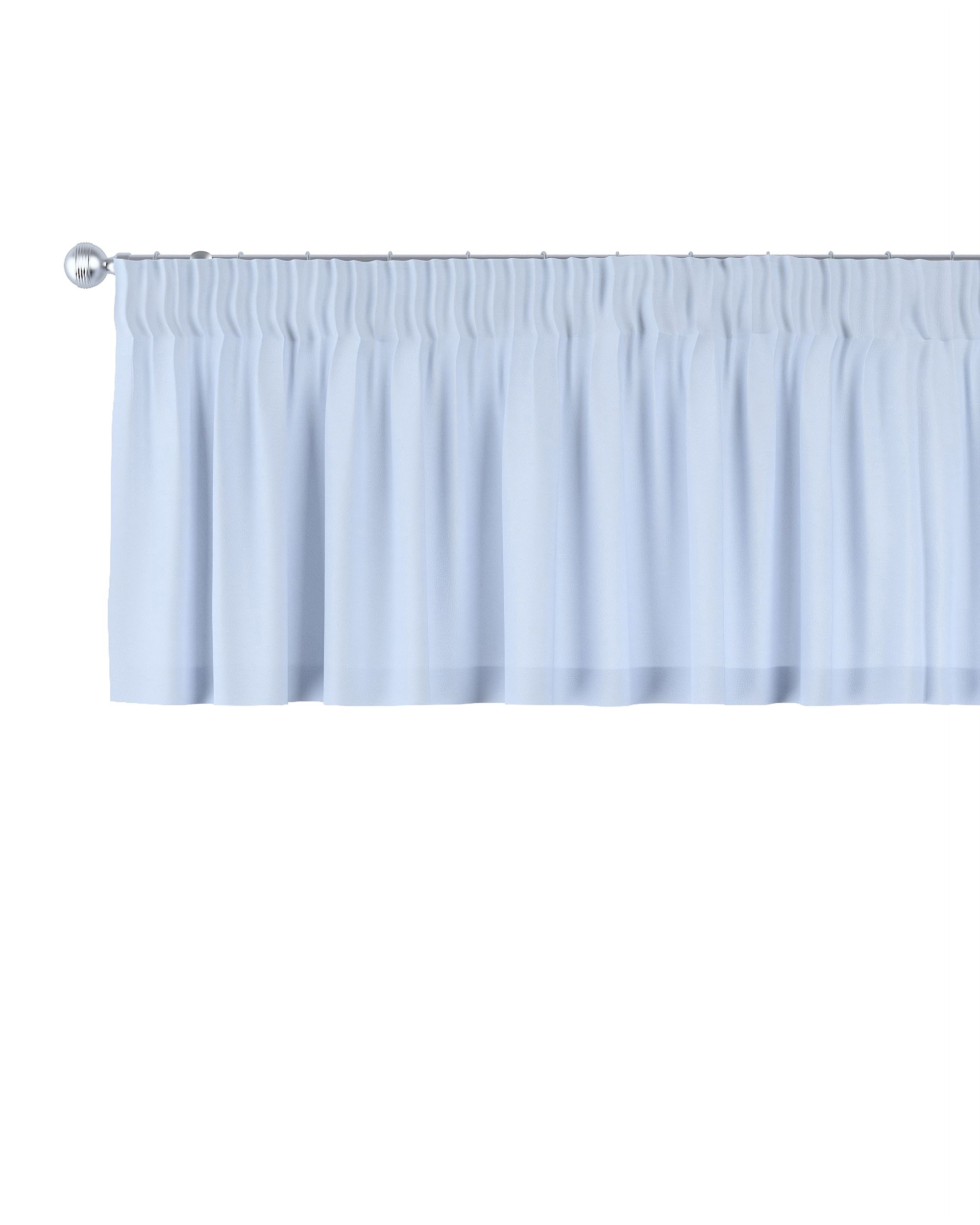 Kurzgardine mit Kräuselband Farbe blau