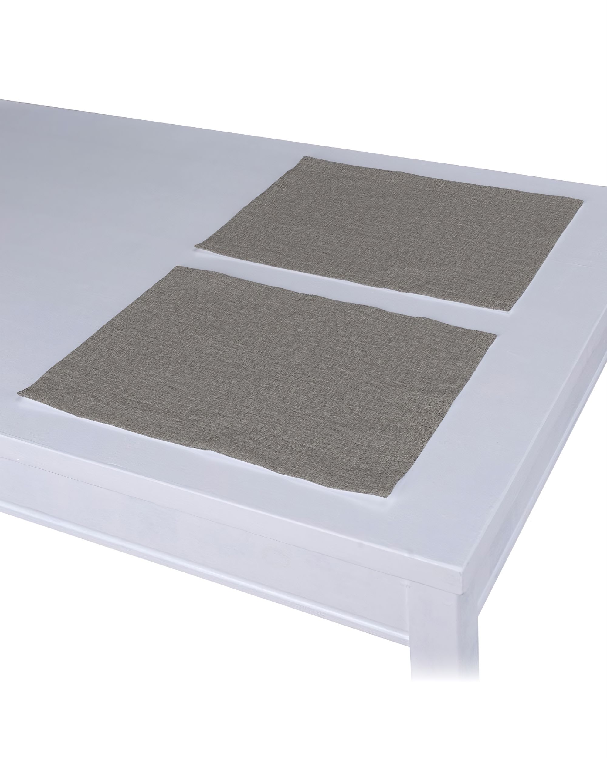 Tischset 2 Stck. Farbe grau Stoff strukturiert
