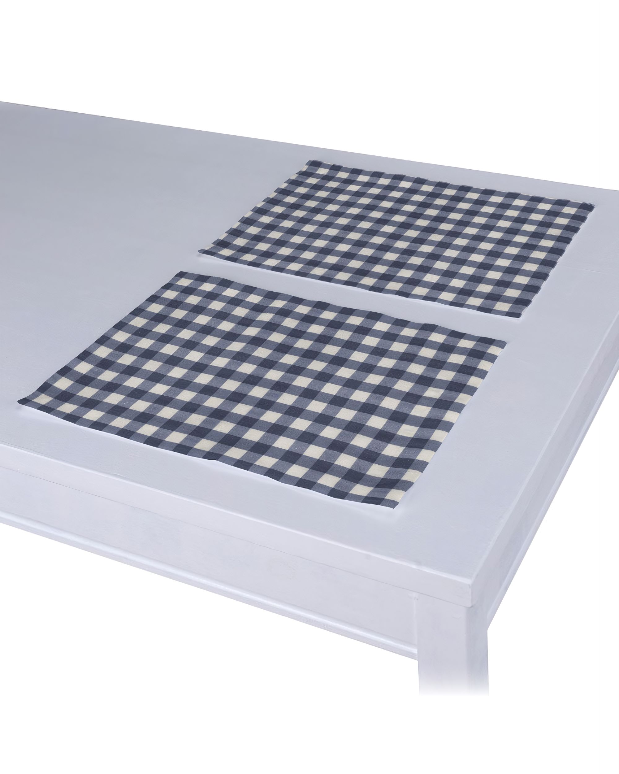 Tischset 2 Stck. Farbe dunkelblau Stoff gemustert