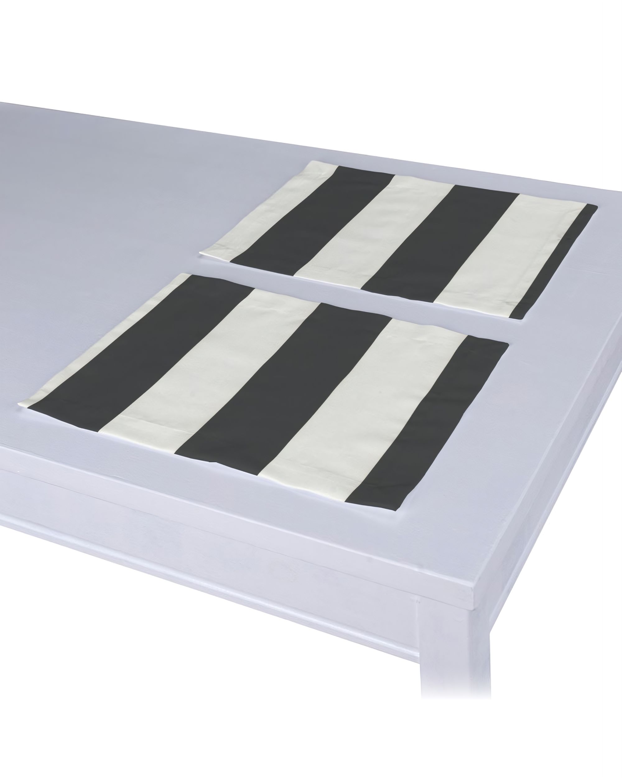 Tischset 2 Stck. Farbe schwarz Stoff gemustert