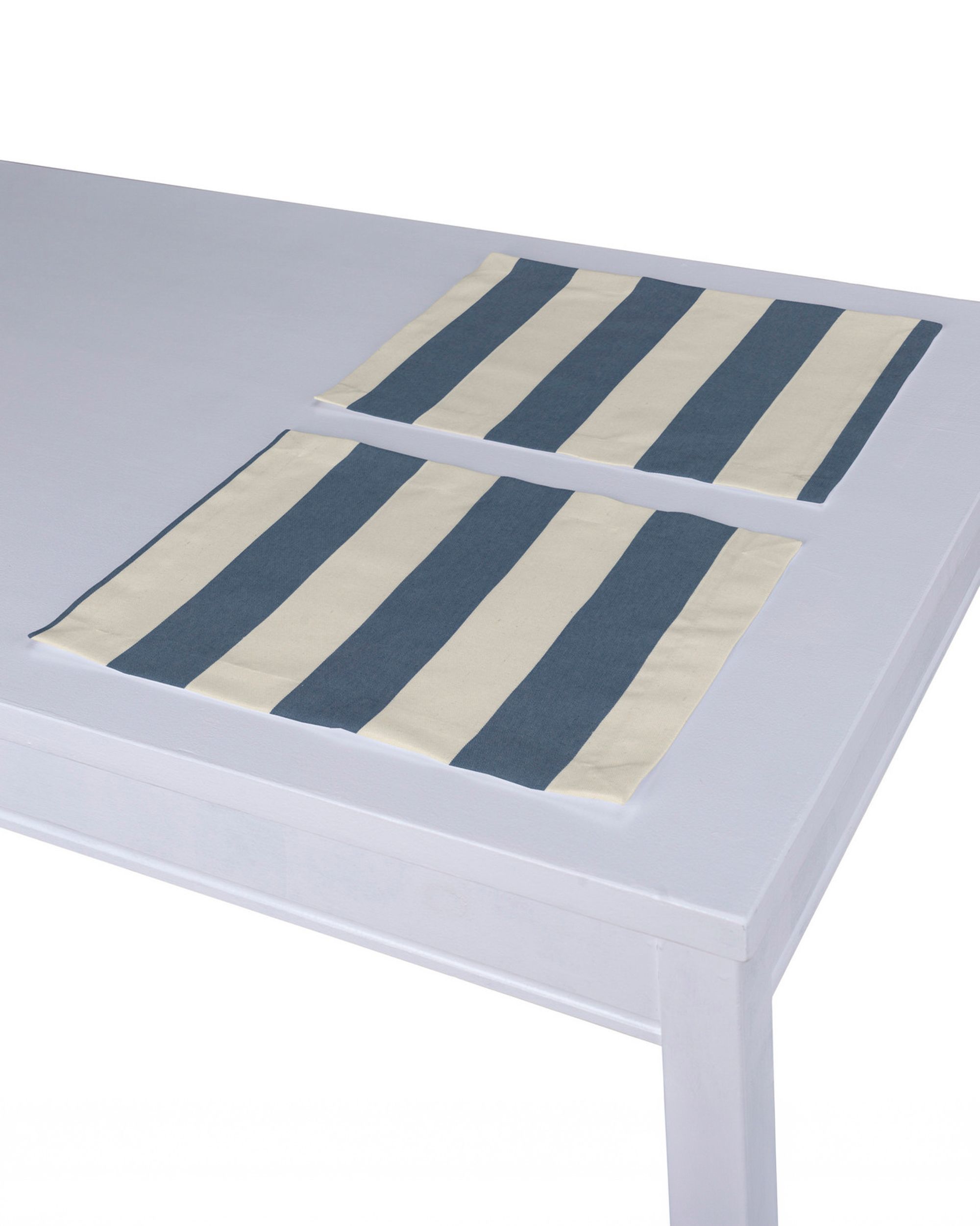 Tischset 2 Stck. Farbe blau Stoff gemustert