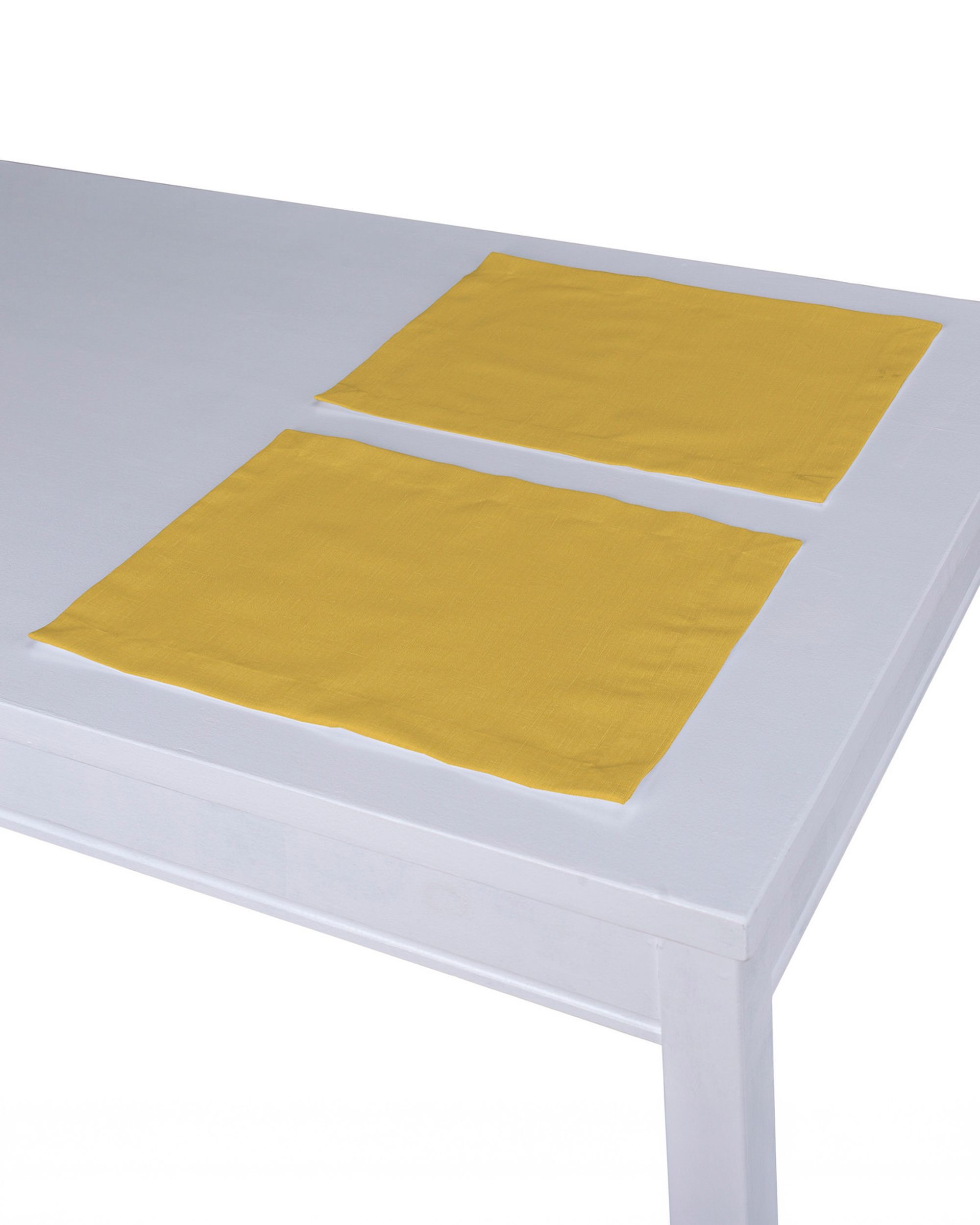 Tischset 2 Stck. Farbe gelb Stoff halbtransparent, strukturiert