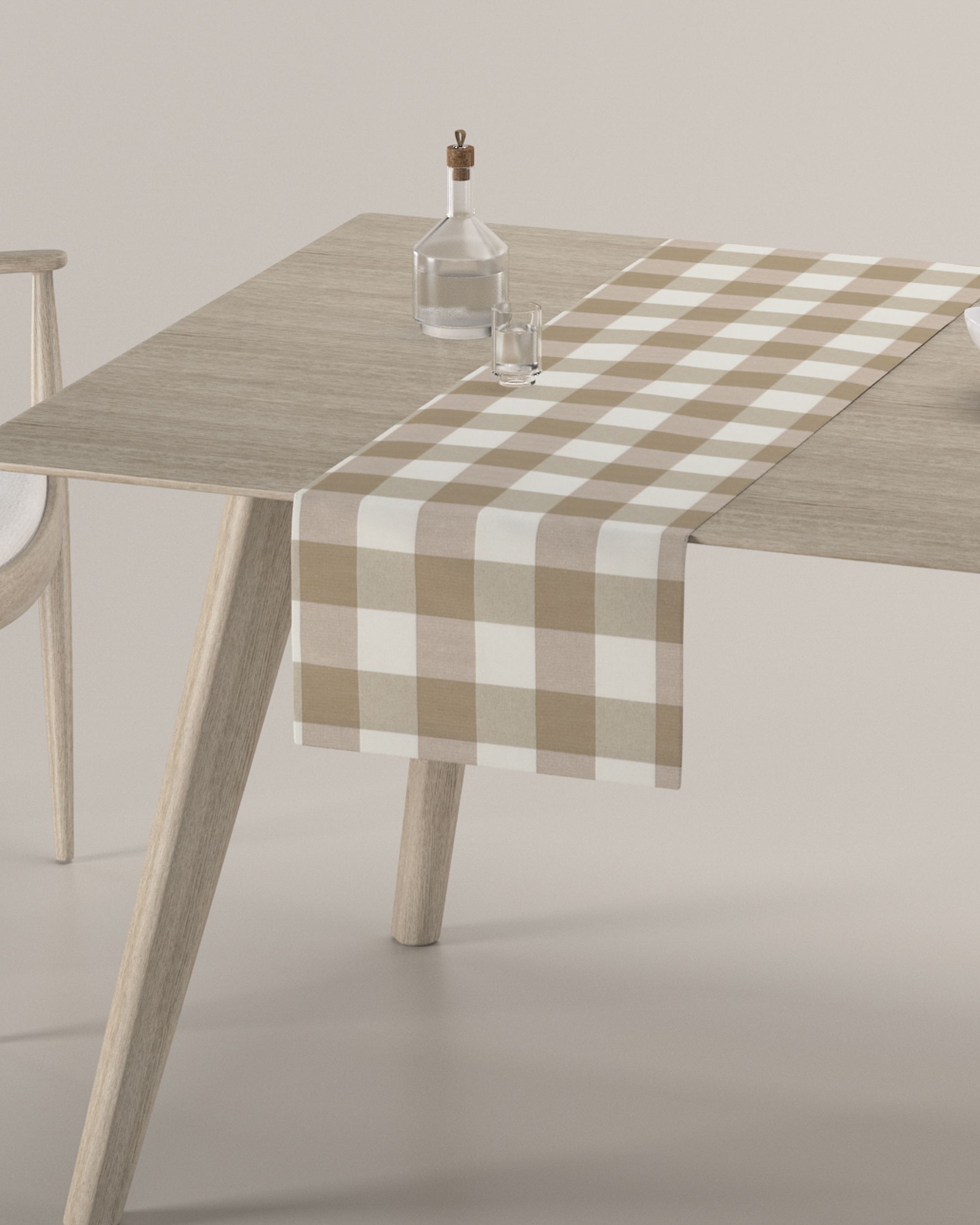 Tischläufer Farbe beige Stoff gemustert (hover)