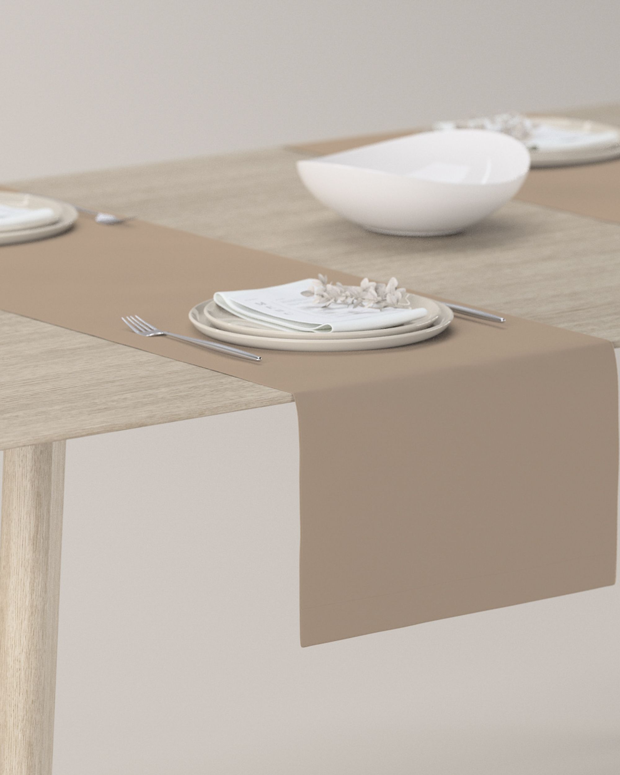 Tischläufer Farbe beige