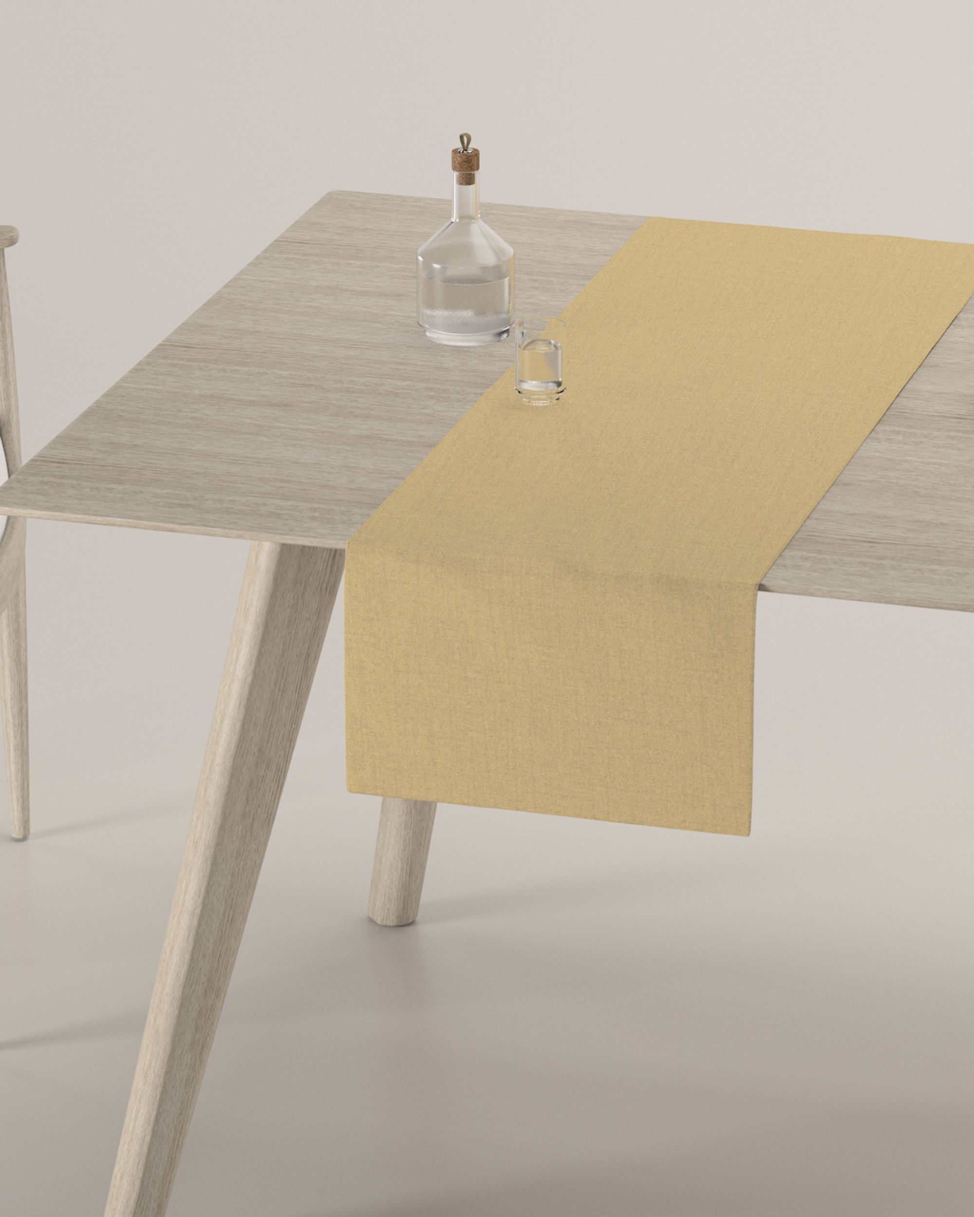 Tischläufer Farbe gelb Stoff strukturiert, verdunkelnd (hover)