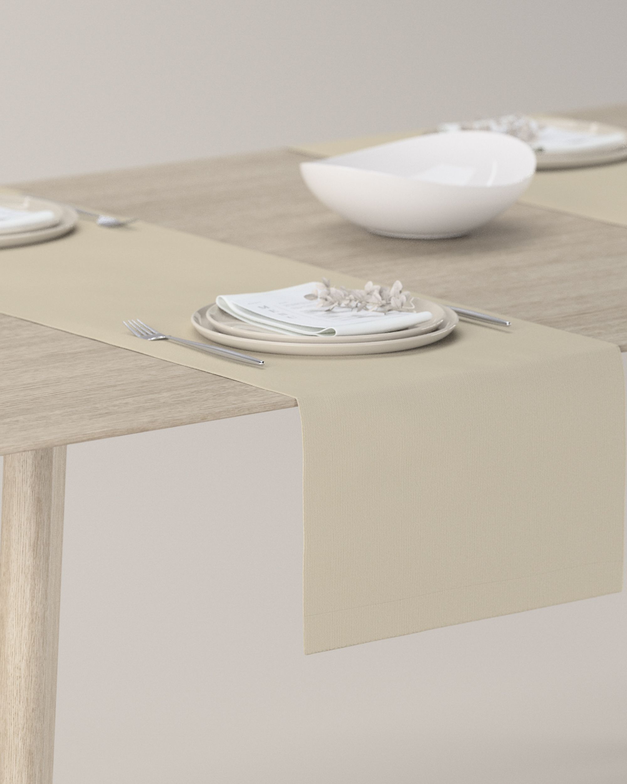 Tischläufer Farbe beige
