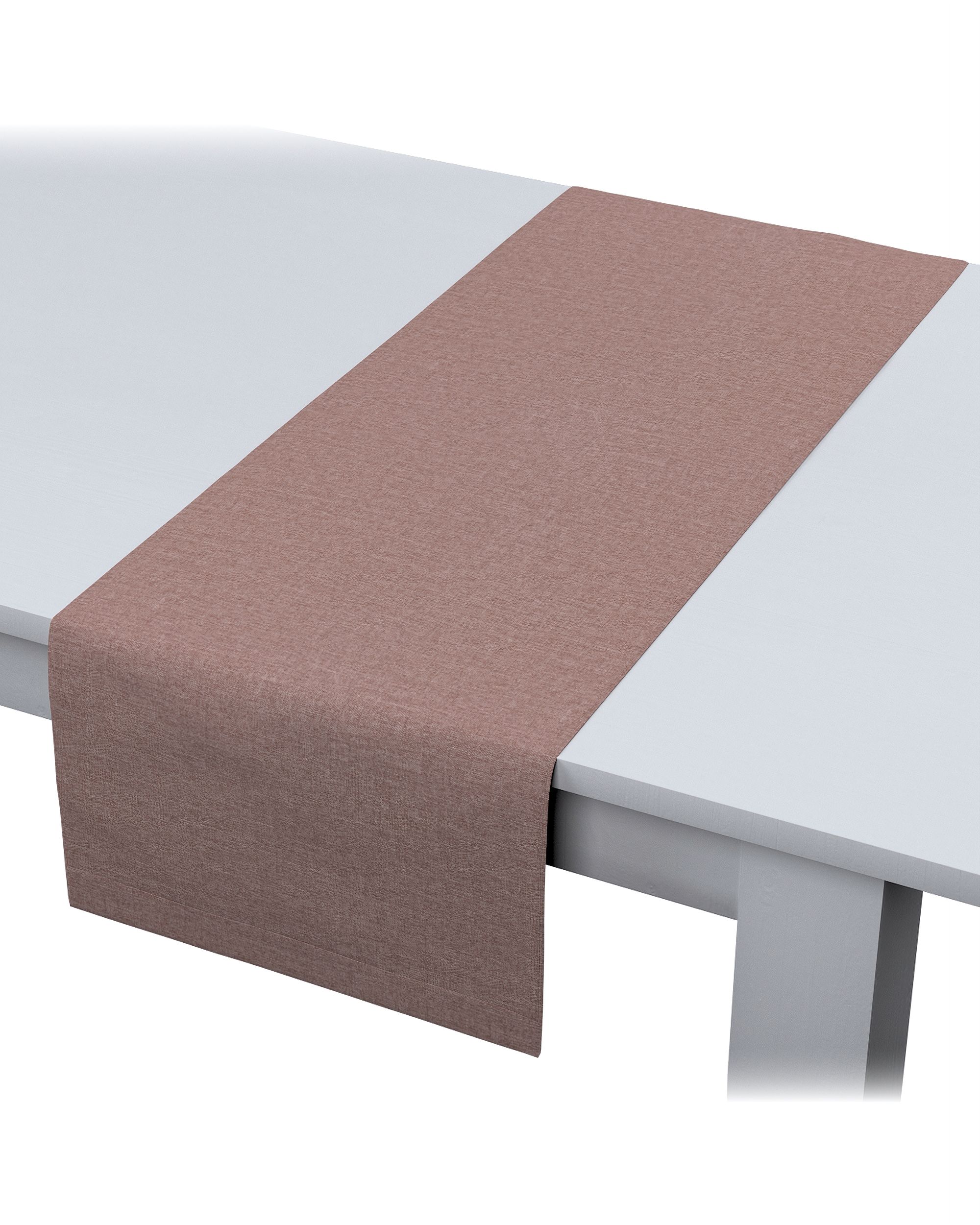 Tischläufer Farbe rosa Stoff strukturiert (hover)