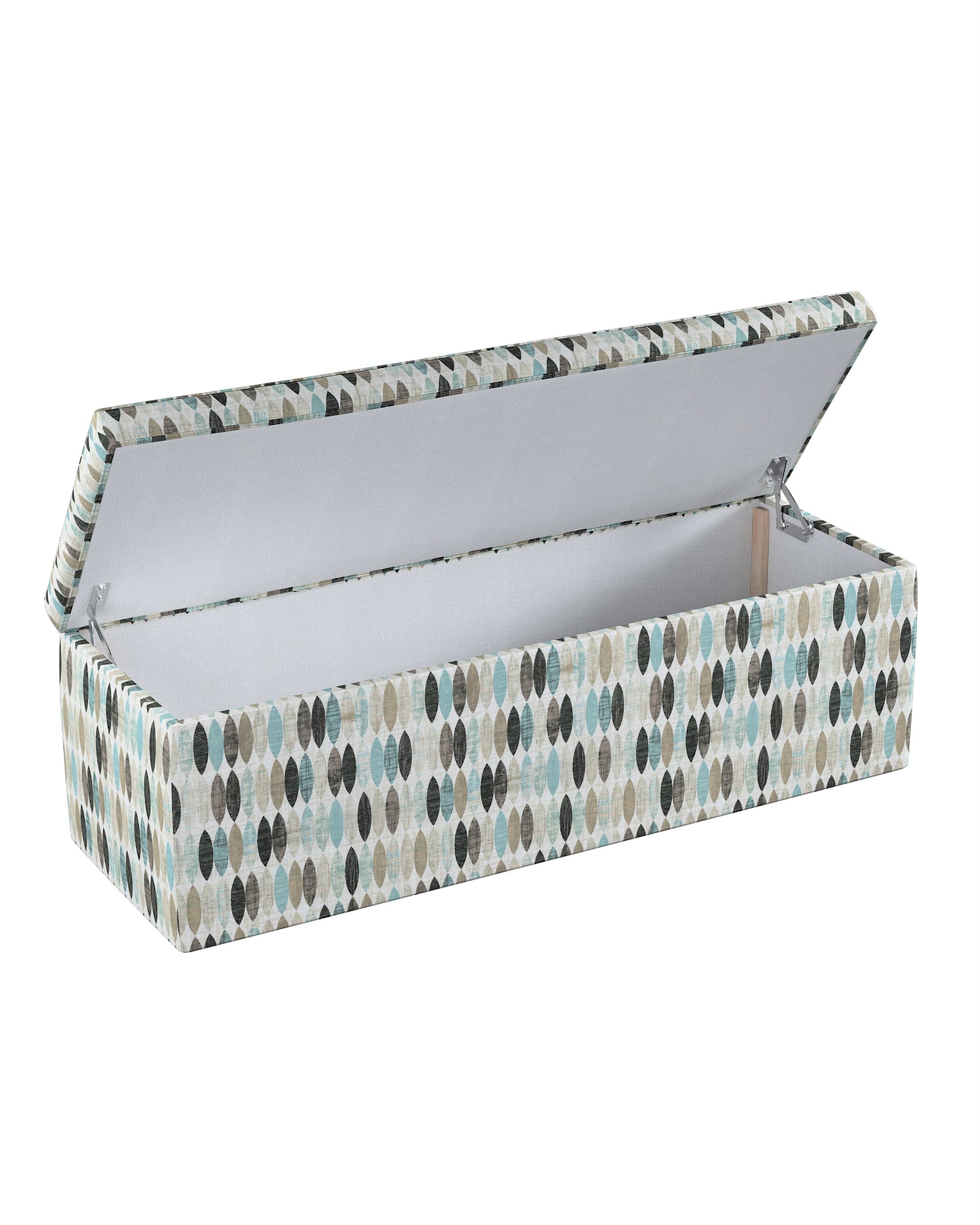 Truhe Farbe beige Stoff gemustert (hover)