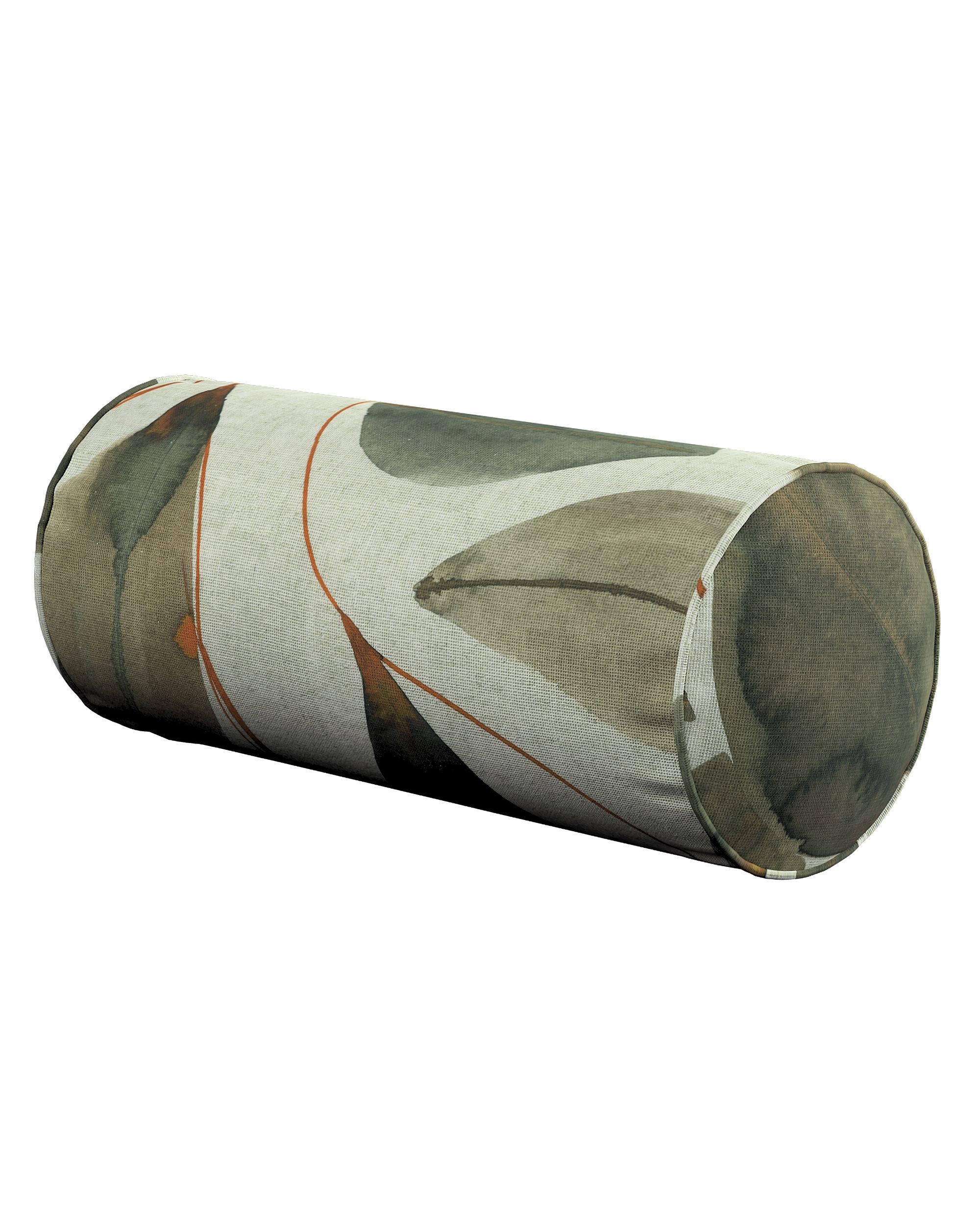 Einfache Nackenrolle Farbe bunt Stoff gemustert