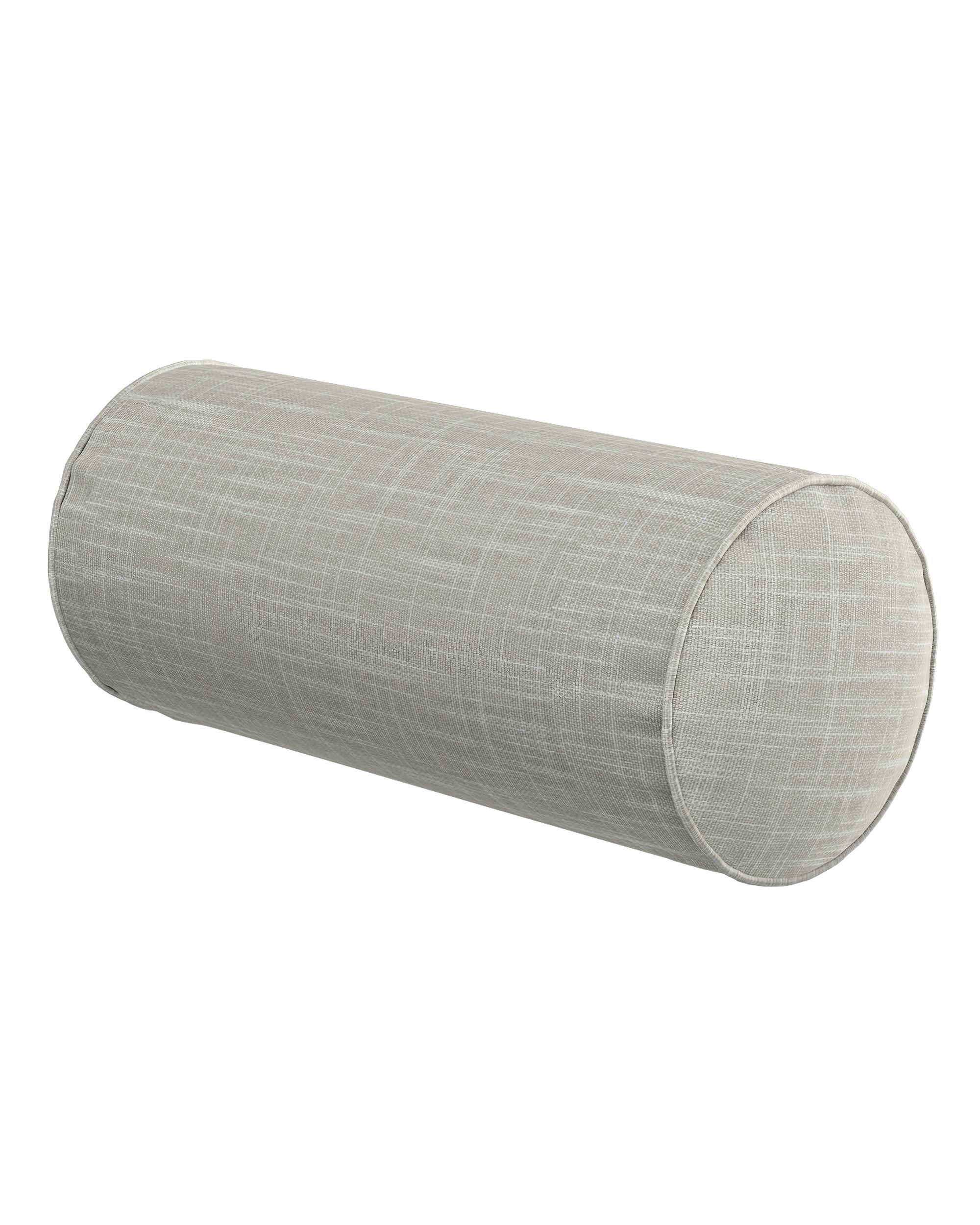 Einfache Nackenrolle Farbe beige Stoff strukturiert