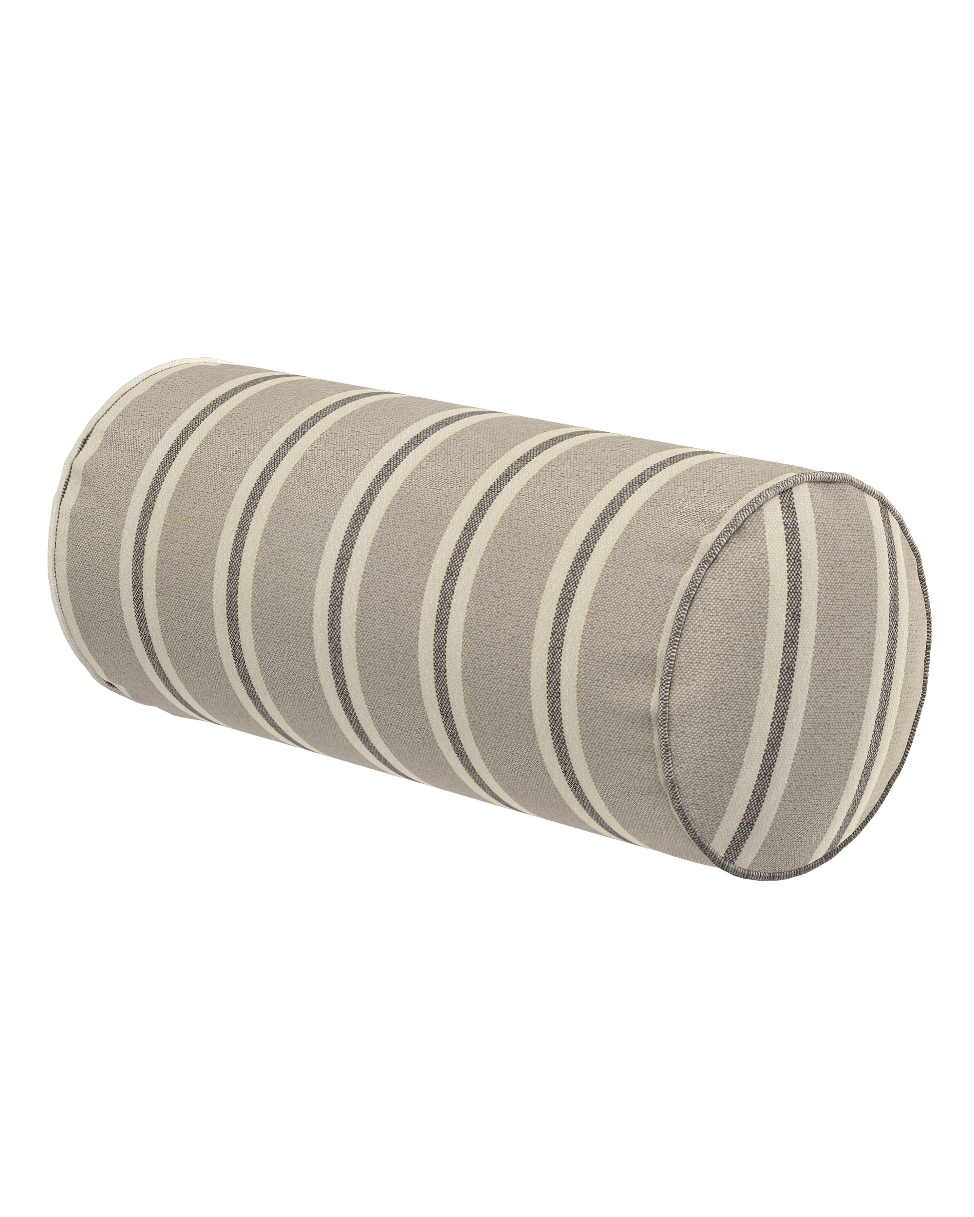 Einfache Nackenrolle Farbe beige Stoff strukturiert, gemustert