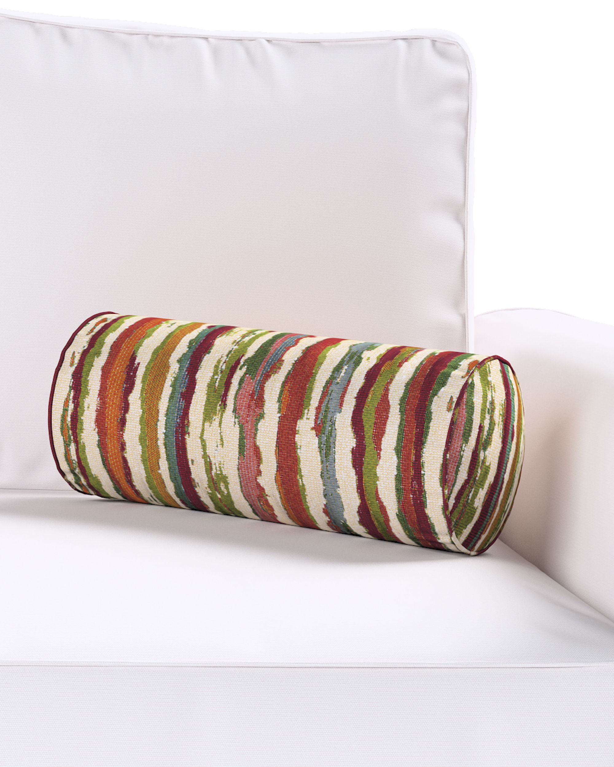 Einfache Nackenrolle Farbe bunt Stoff strukturiert, gemustert (hover)