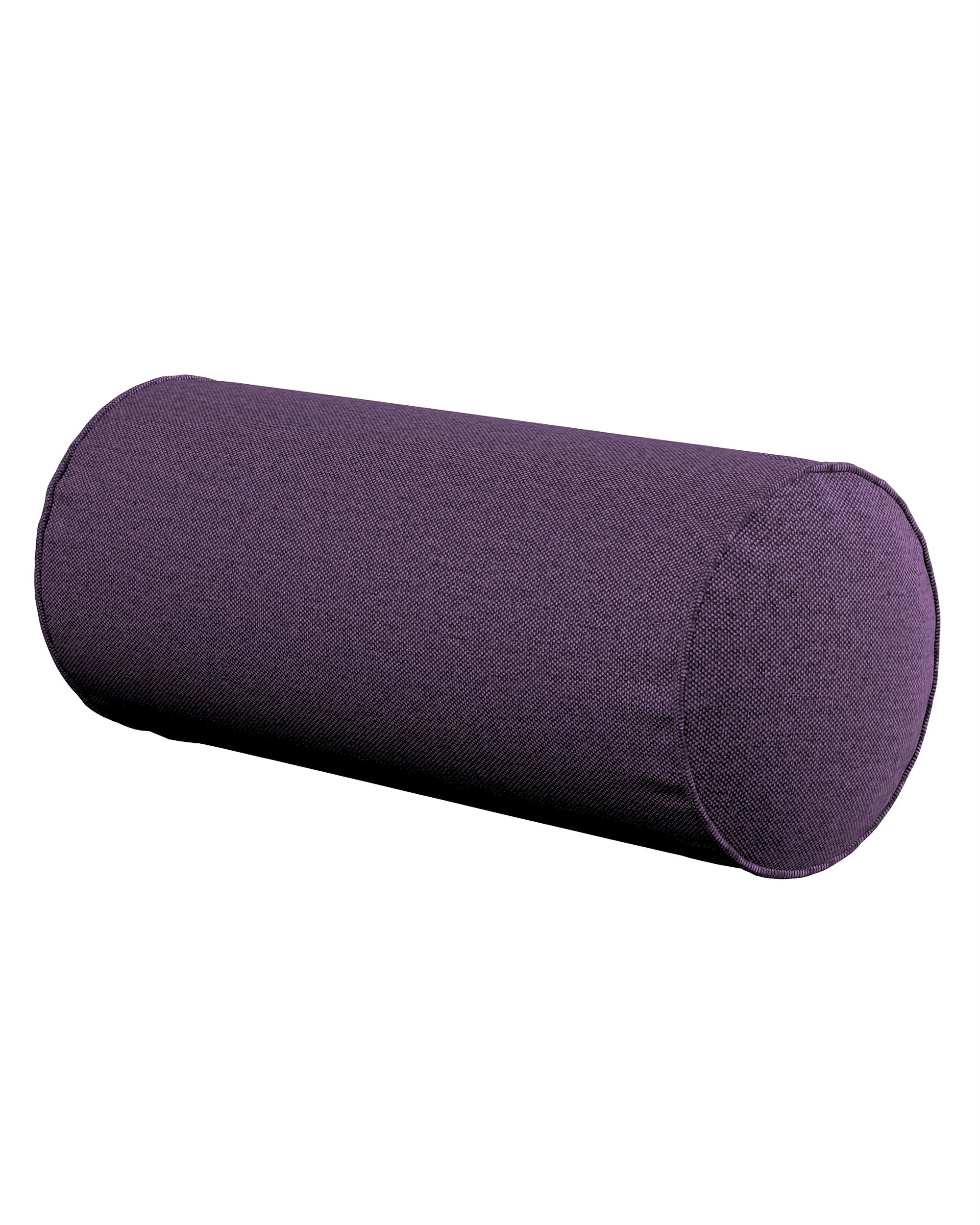 Einfache Nackenrolle Farbe violett Stoff strukturiert