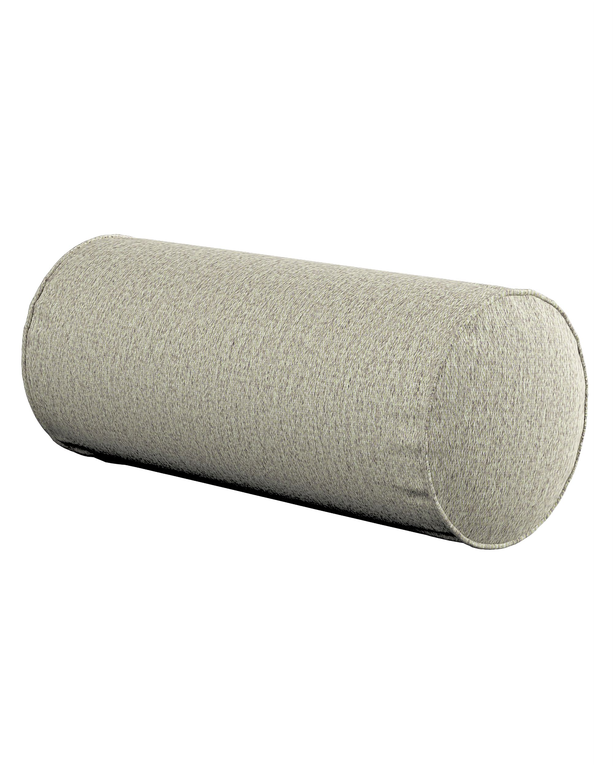 Einfache Nackenrolle Farbe beige Stoff strukturiert