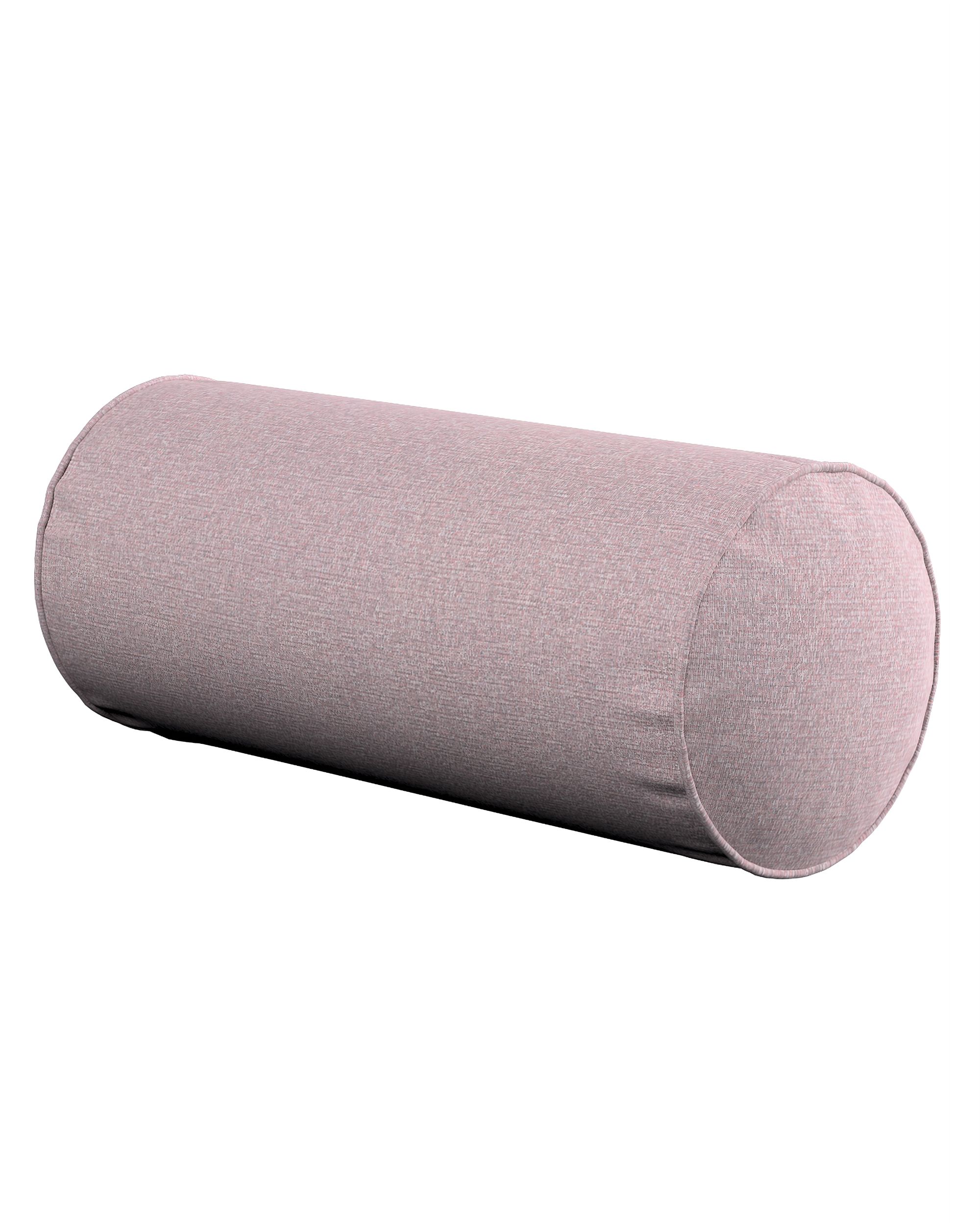 Einfache Nackenrolle Farbe rosa Stoff strukturiert