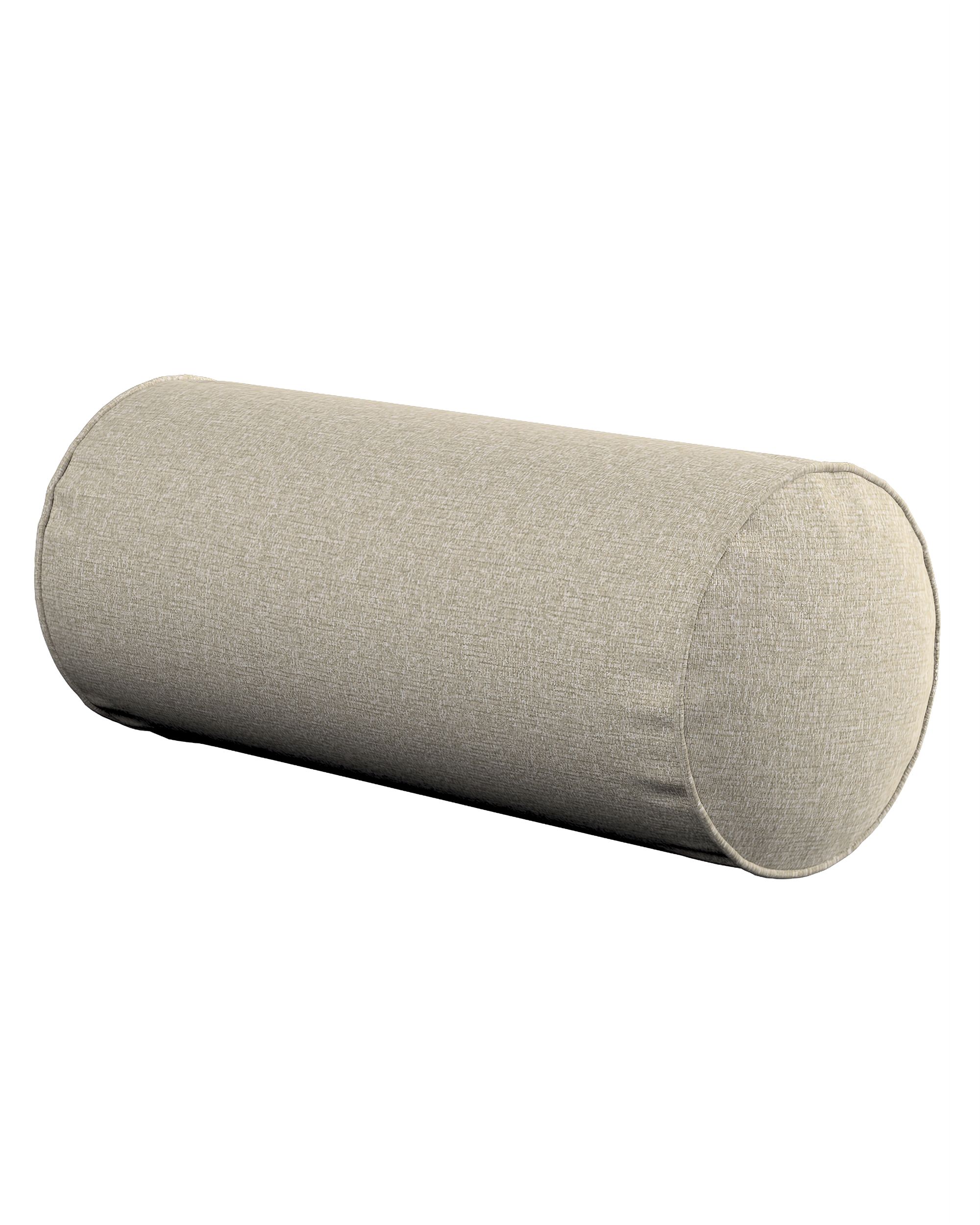 Einfache Nackenrolle Farbe beige Stoff strukturiert