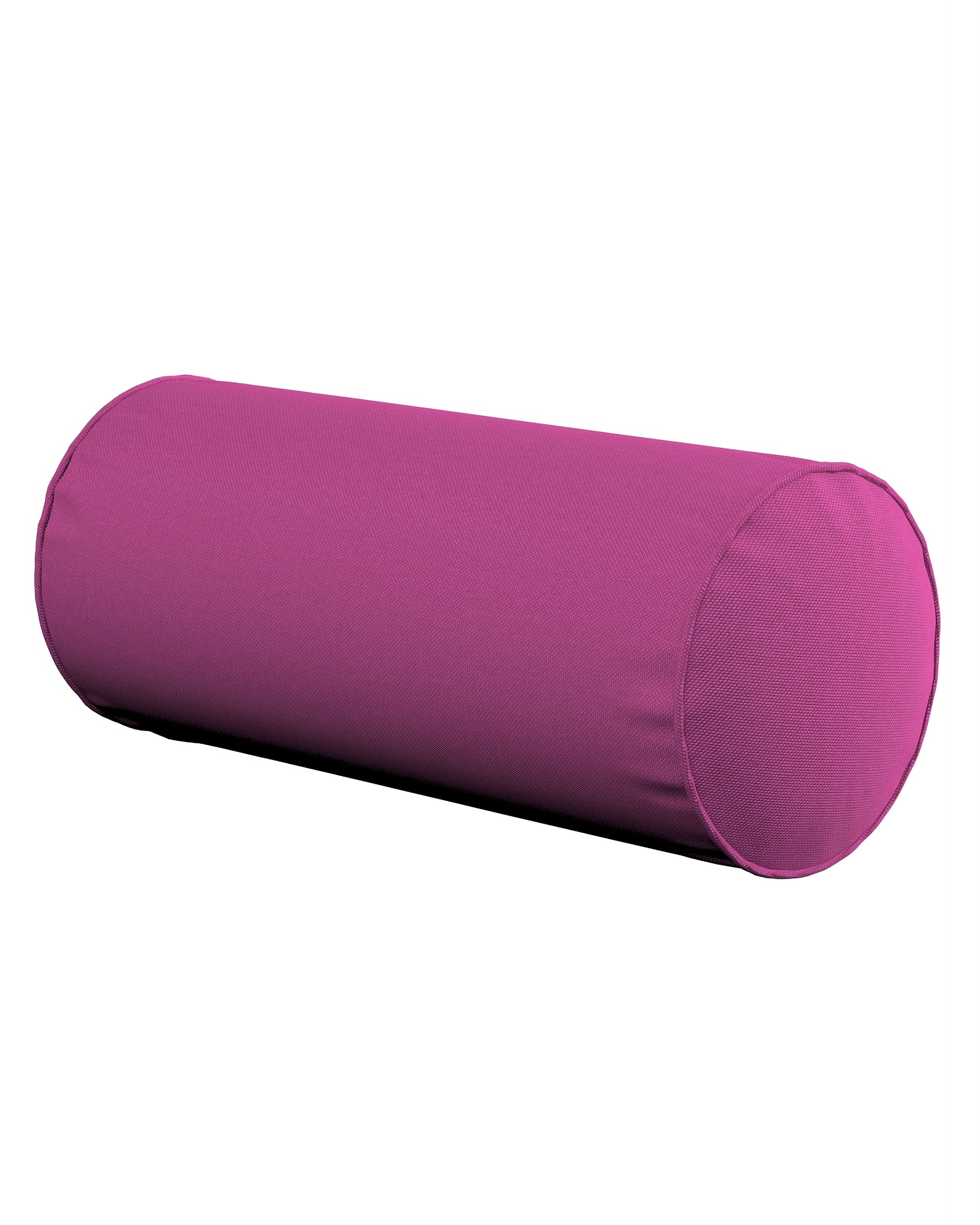 Einfache Nackenrolle Farbe rosa Stoff strukturiert