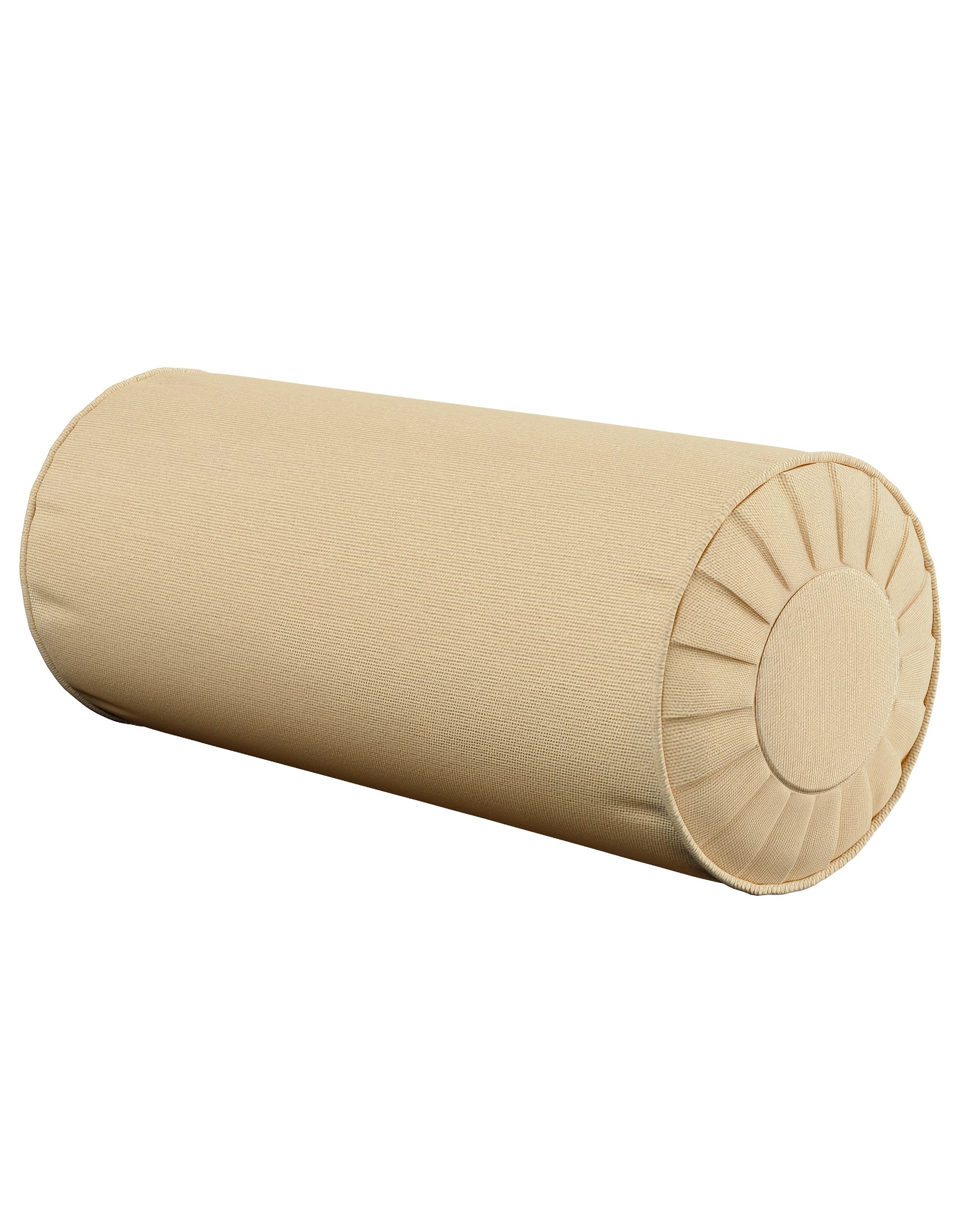 Nackenrolle mit Falten Farbe beige