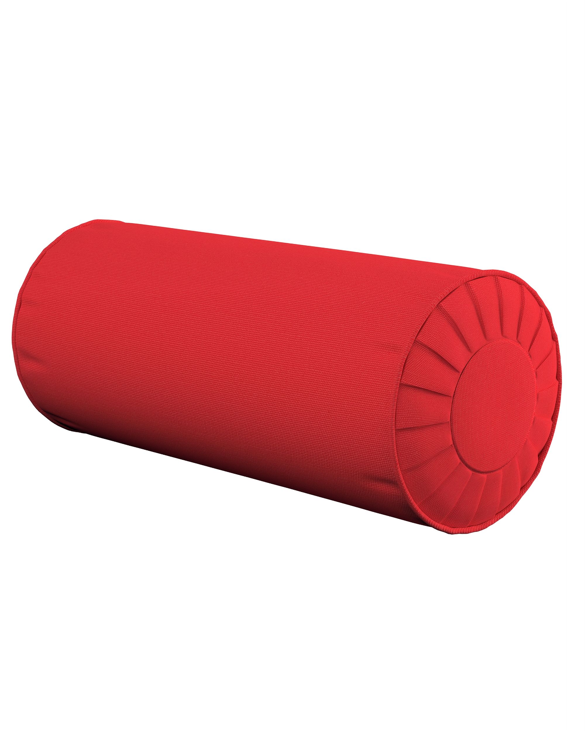 Nackenrolle mit Falten Farbe rot