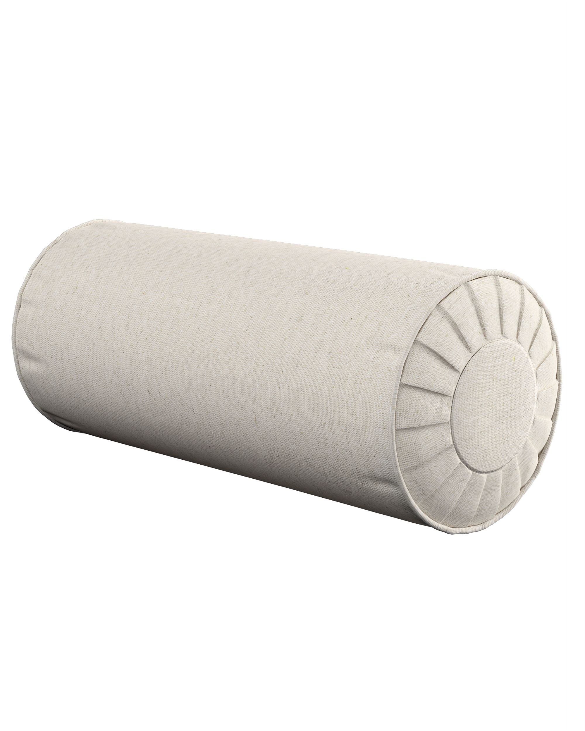 Nackenrolle mit Falten Farbe beige