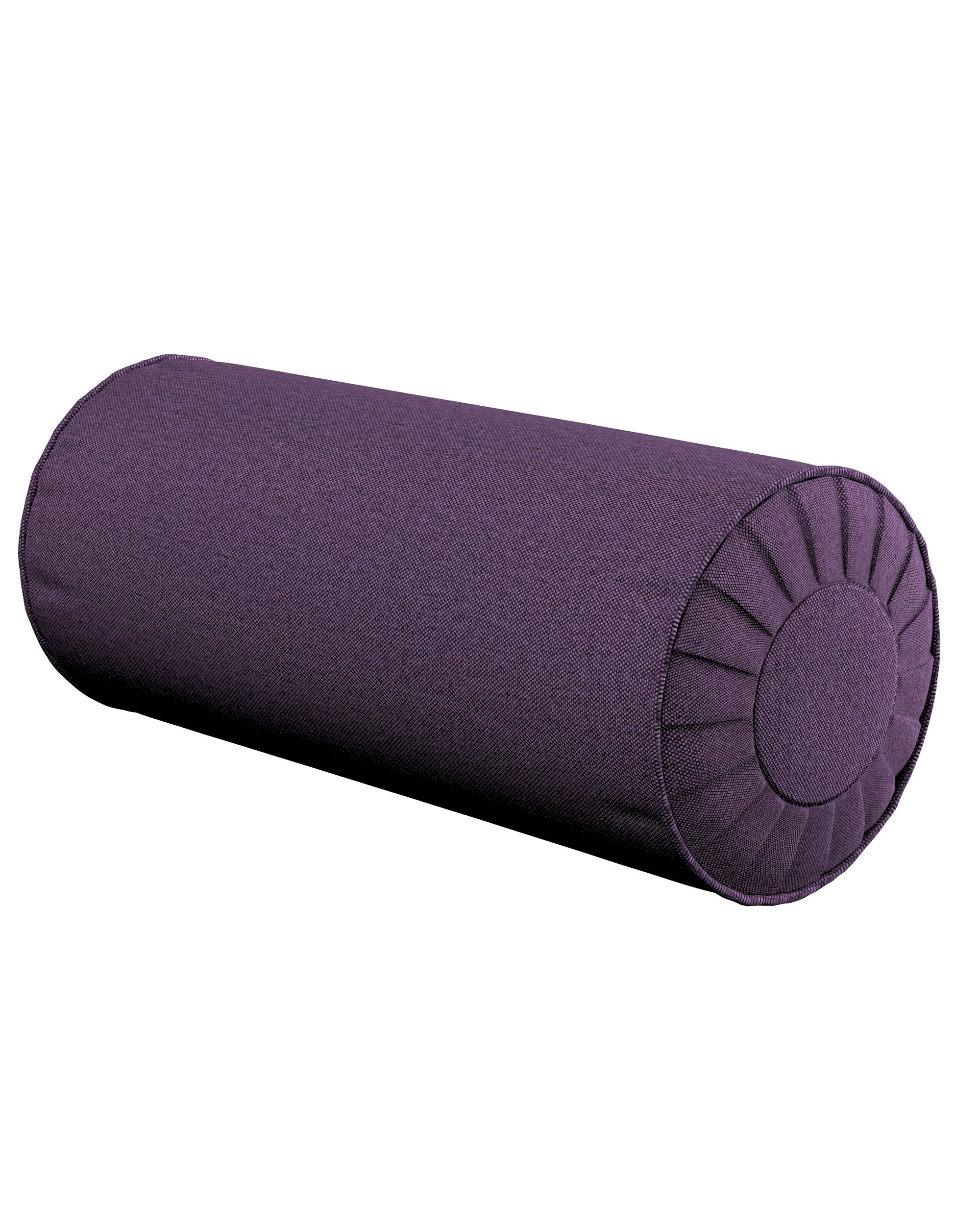 Nackenrolle mit Falten Farbe violett Stoff strukturiert
