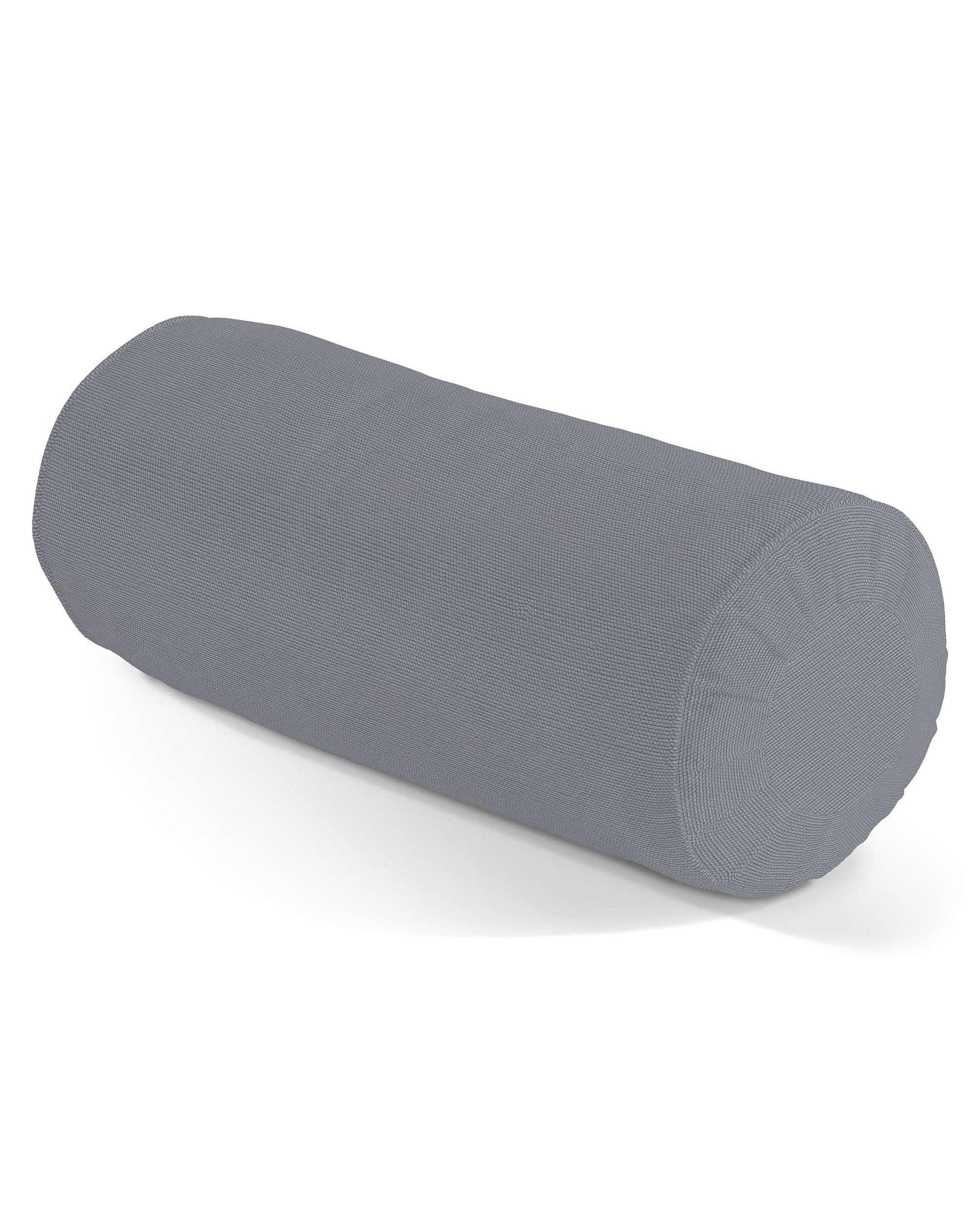 Nackenrolle mit Falten Farbe grau