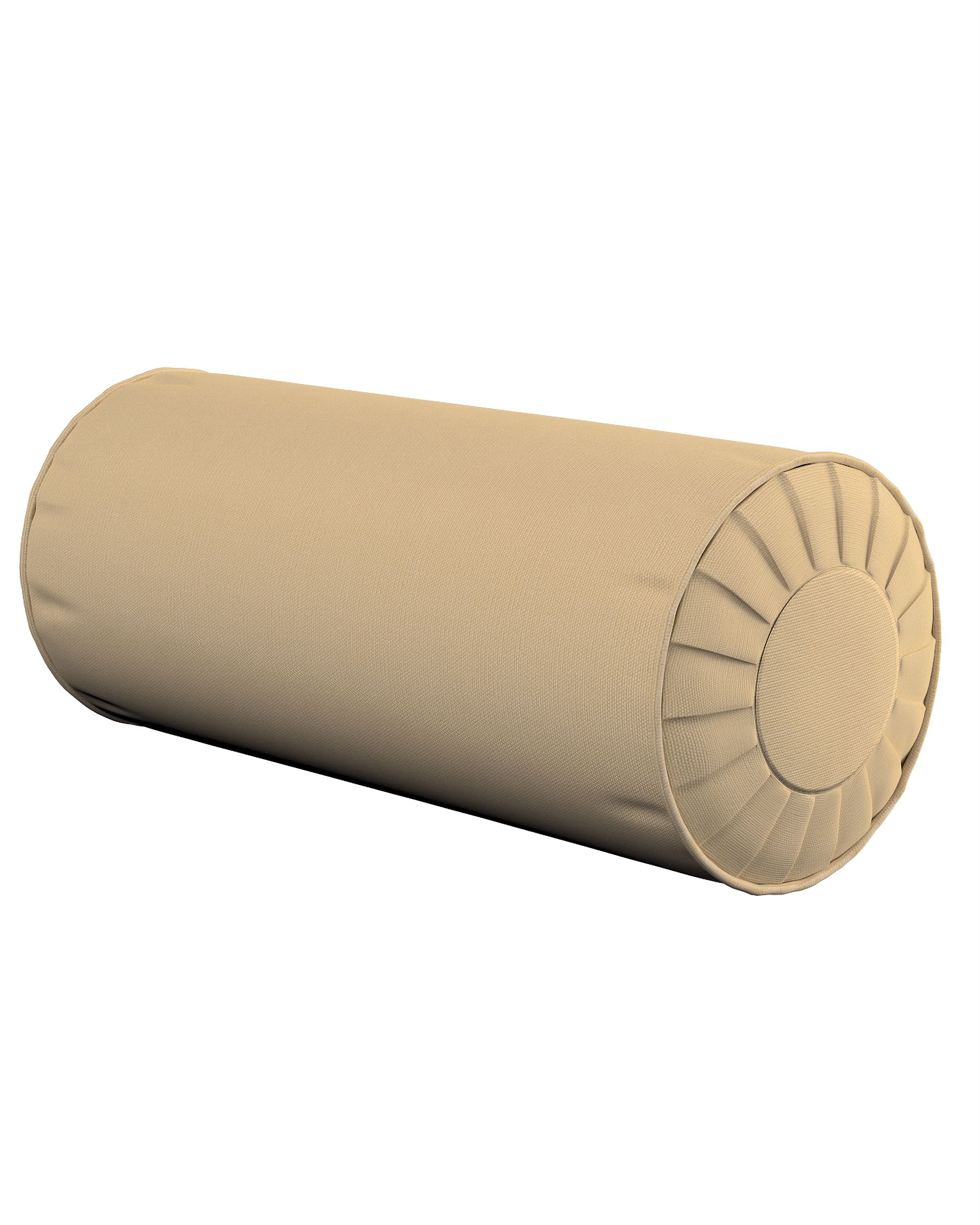 Nackenrolle mit Falten Farbe beige