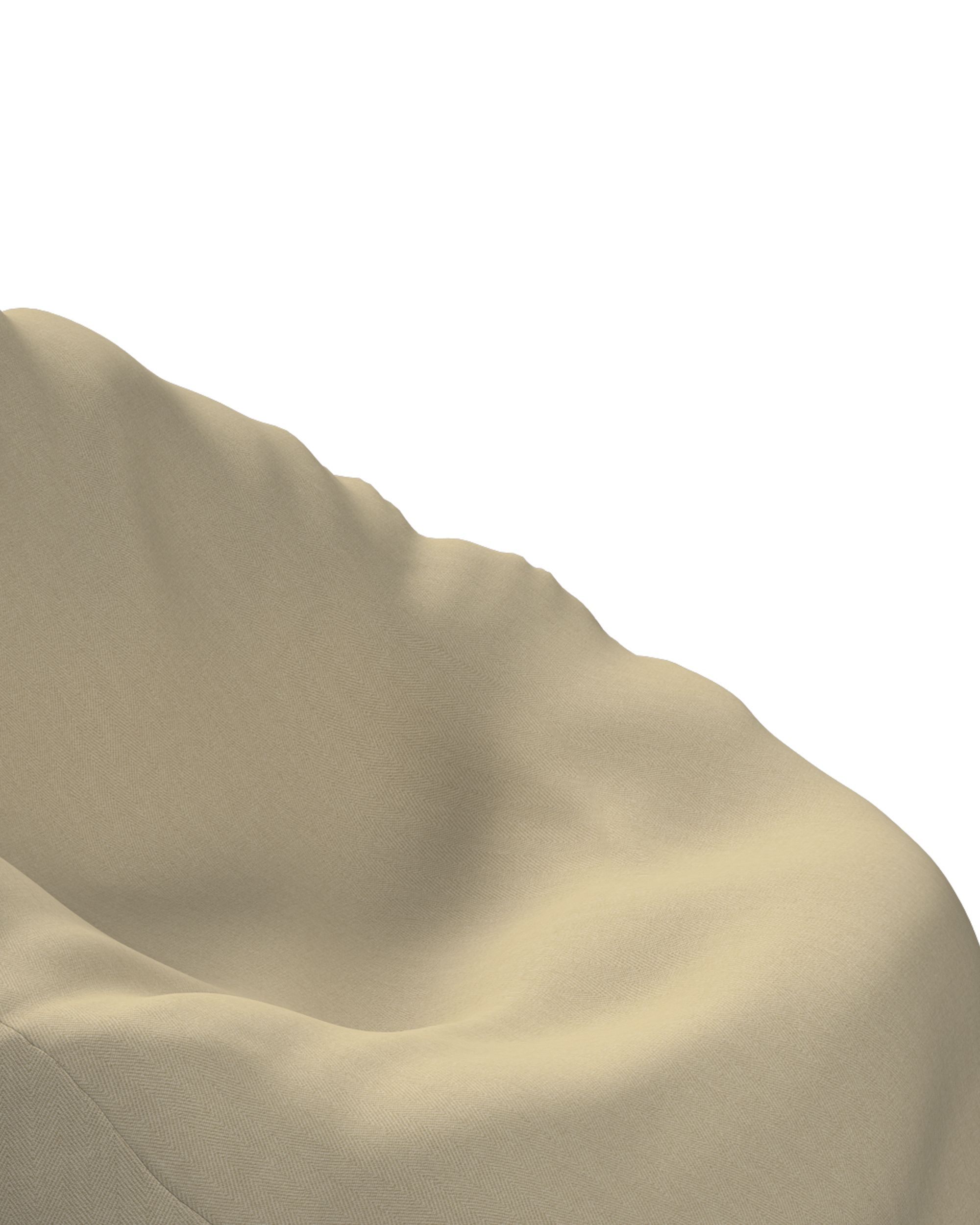 Sitzsack Farbe beige Stoff outdoor, strukturiert (hover)