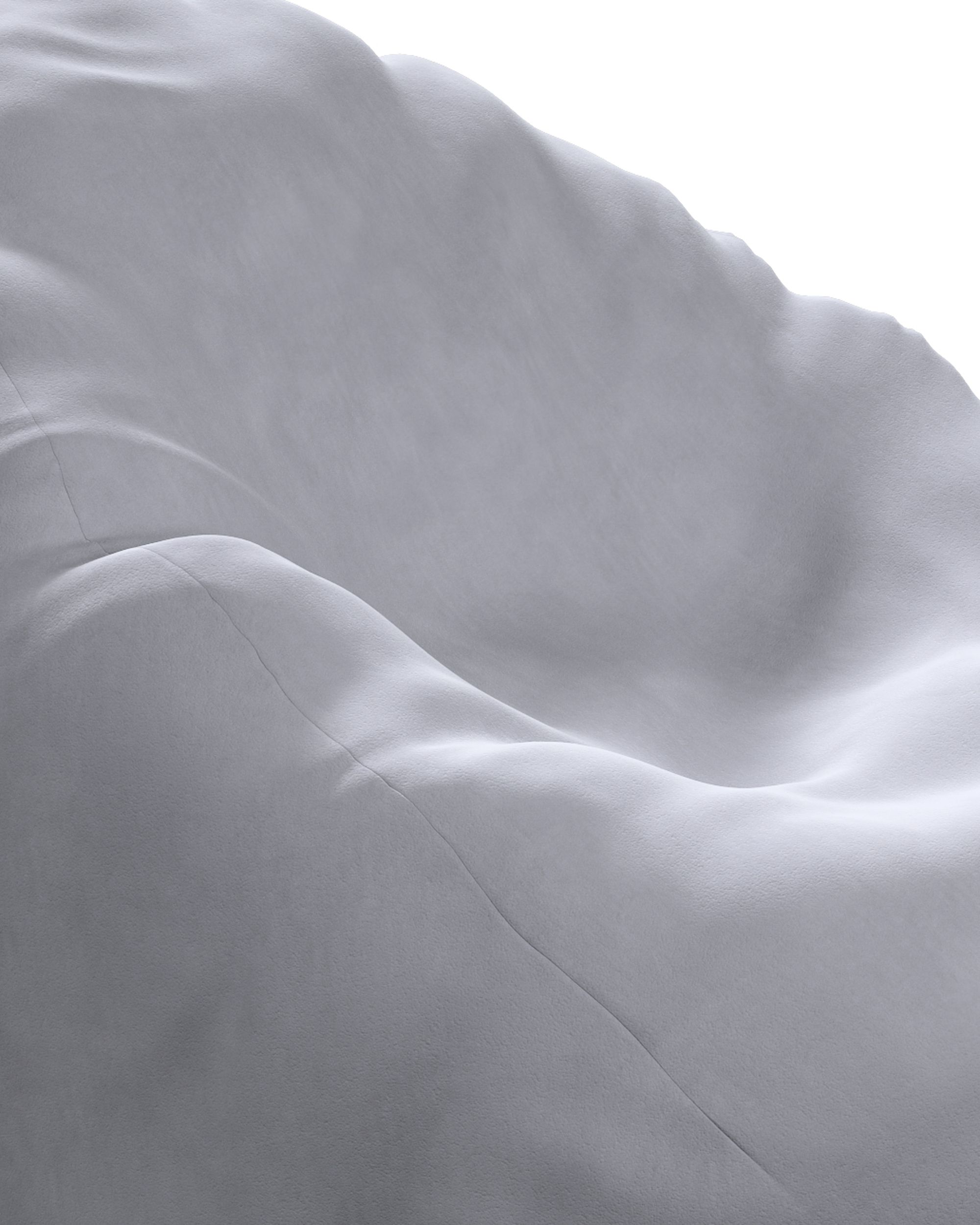 Sitzsack Farbe grau Stoff glänzend, samt (hover)