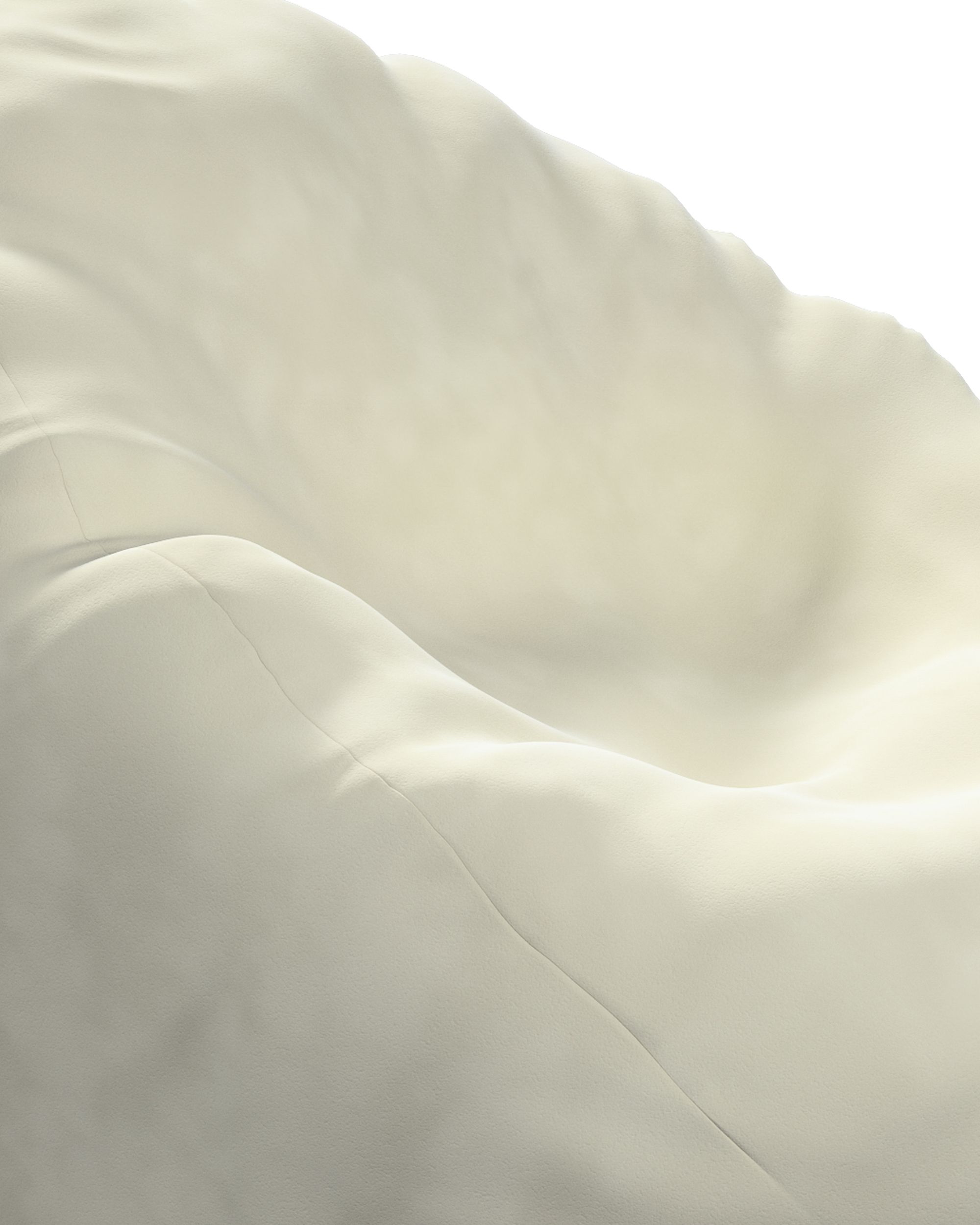Sitzsack Farbe creme Stoff glänzend, samt (hover)