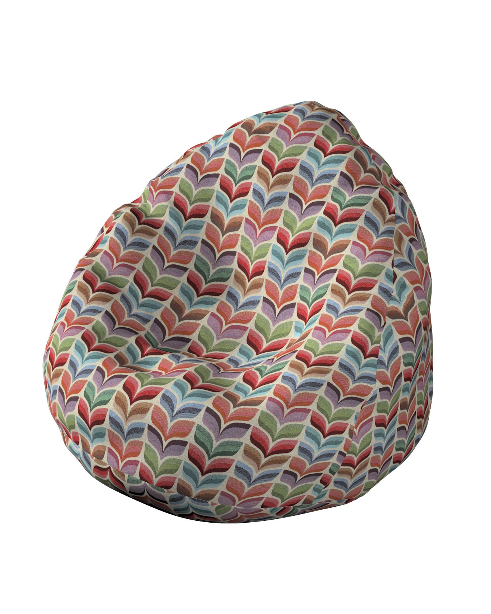 Sitzsack Farbe bunt Stoff strukturiert, gemustert