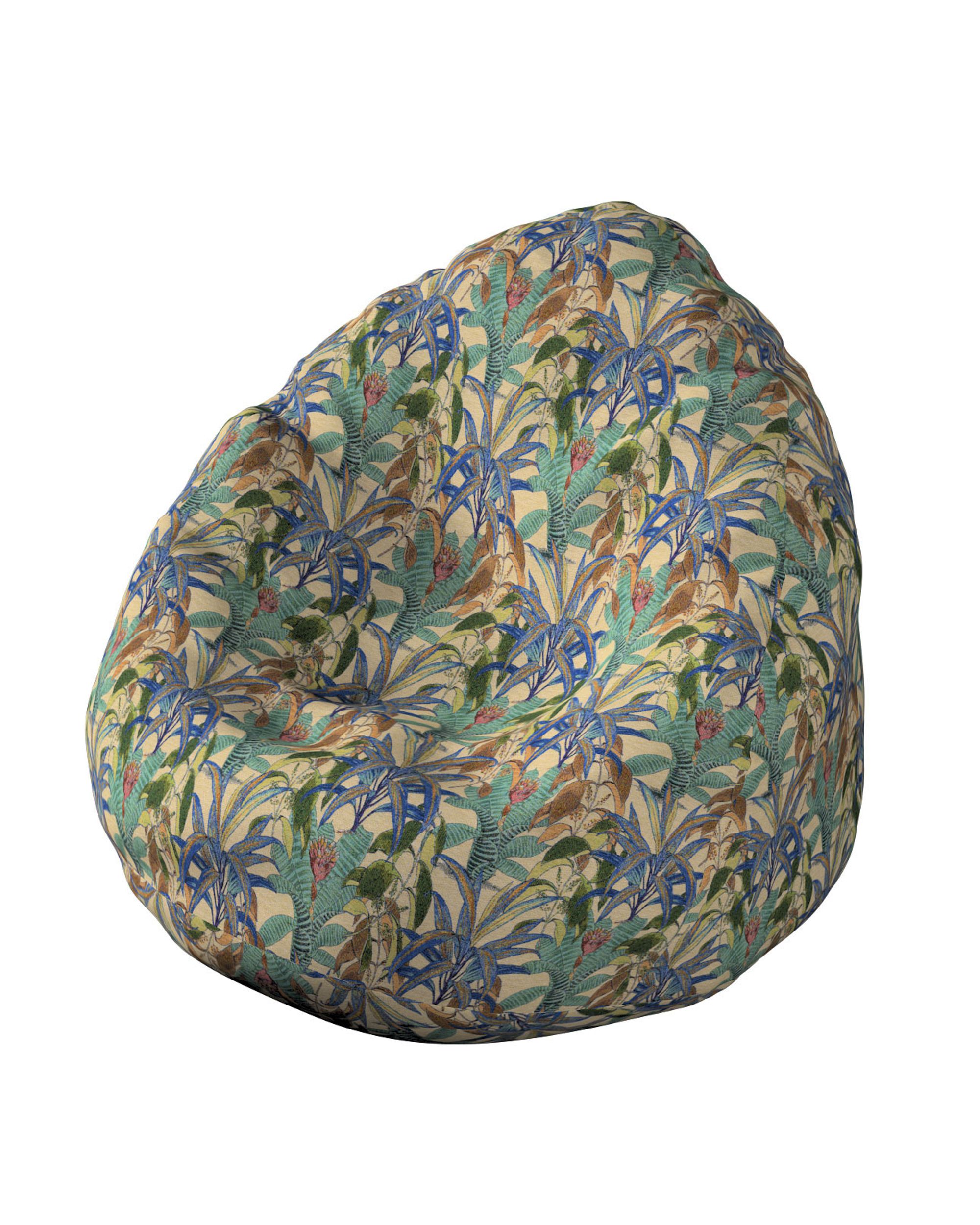 Sitzsack Farbe bunt Stoff strukturiert, gemustert