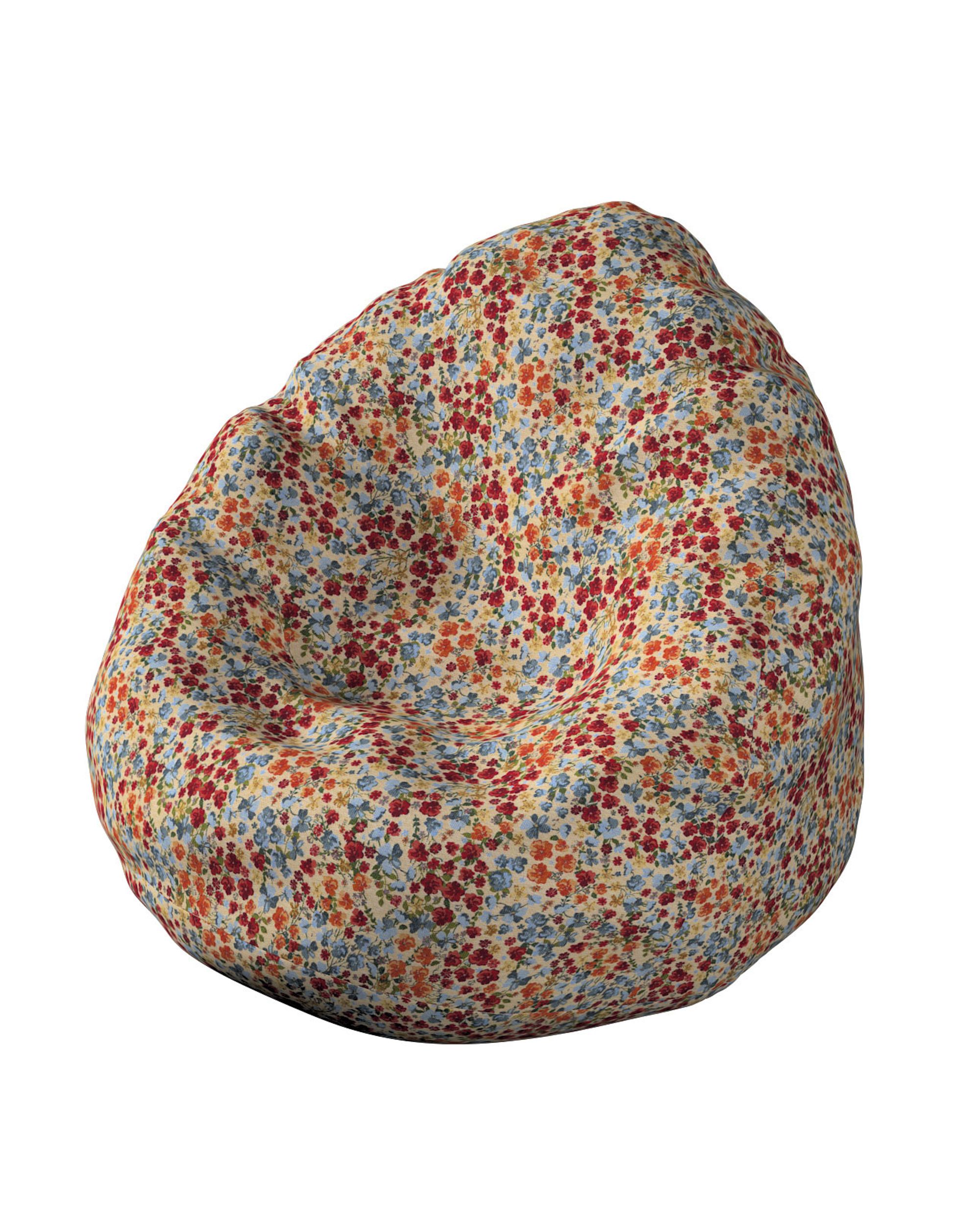 Sitzsack Farbe bunt Stoff strukturiert, gemustert