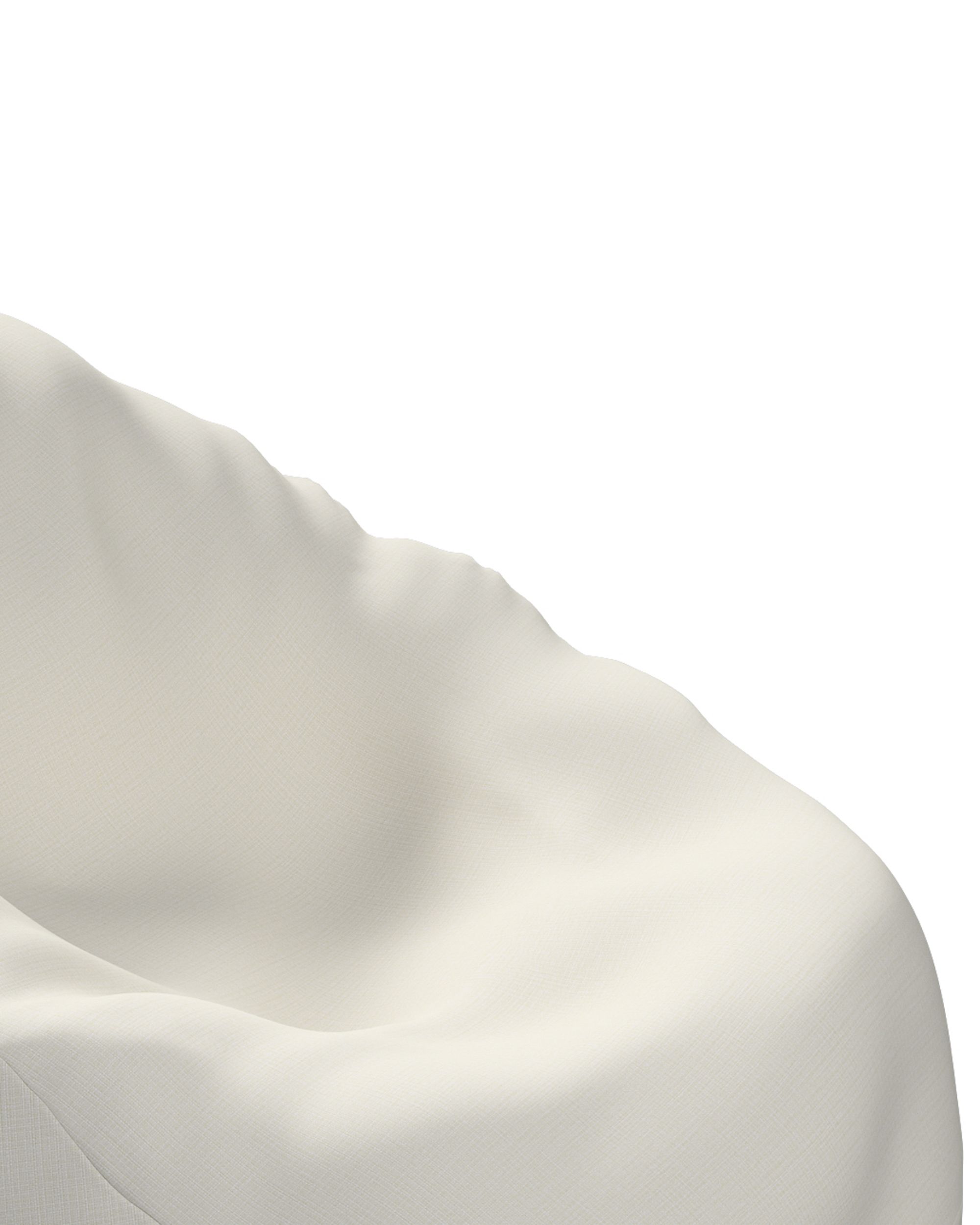 Sitzsack Farbe creme Stoff outdoor, strukturiert (hover)