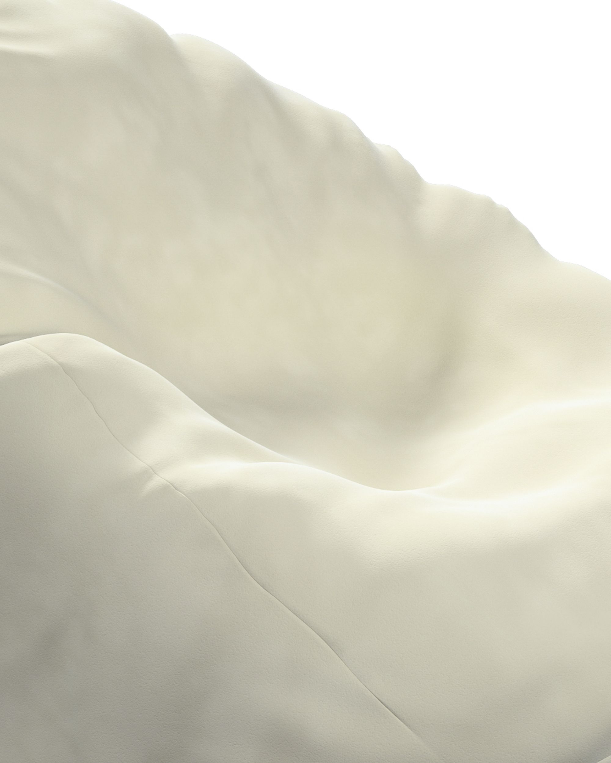 Sitzsack Farbe creme Stoff glänzend, samt (hover)