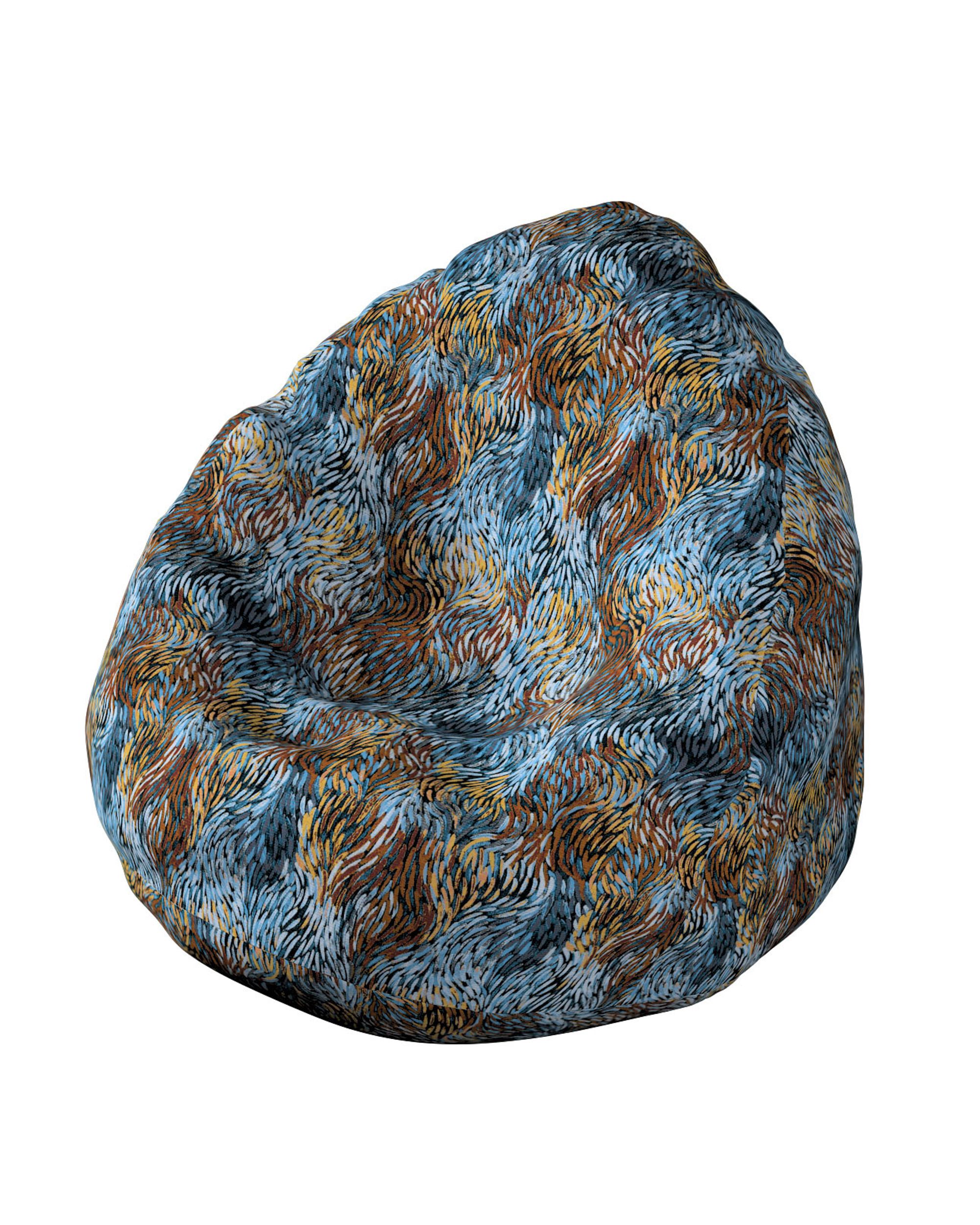Sitzsack Farbe bunt Stoff strukturiert, gemustert