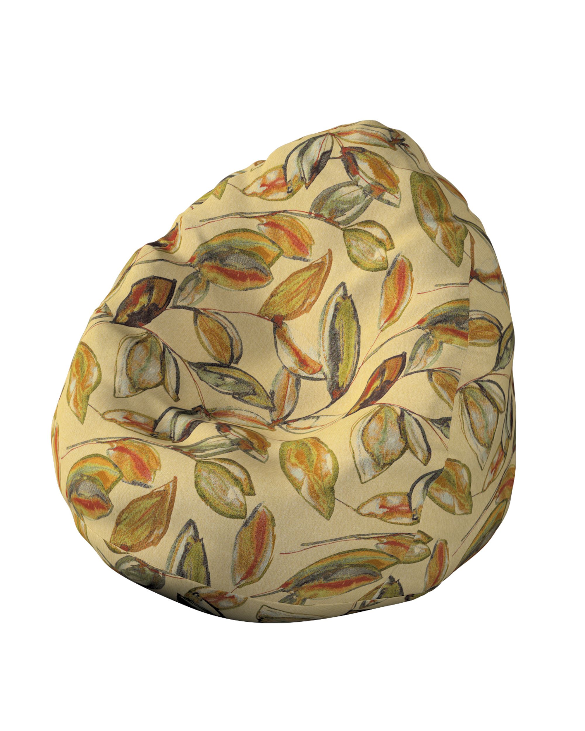 Sitzsack Farbe beige Stoff strukturiert, gemustert