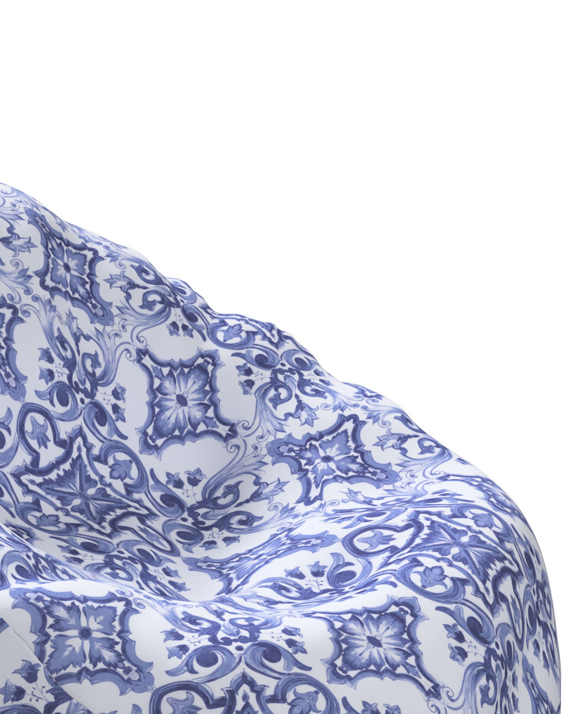 Sitzsack Farbe blau Stoff gemustert (hover)