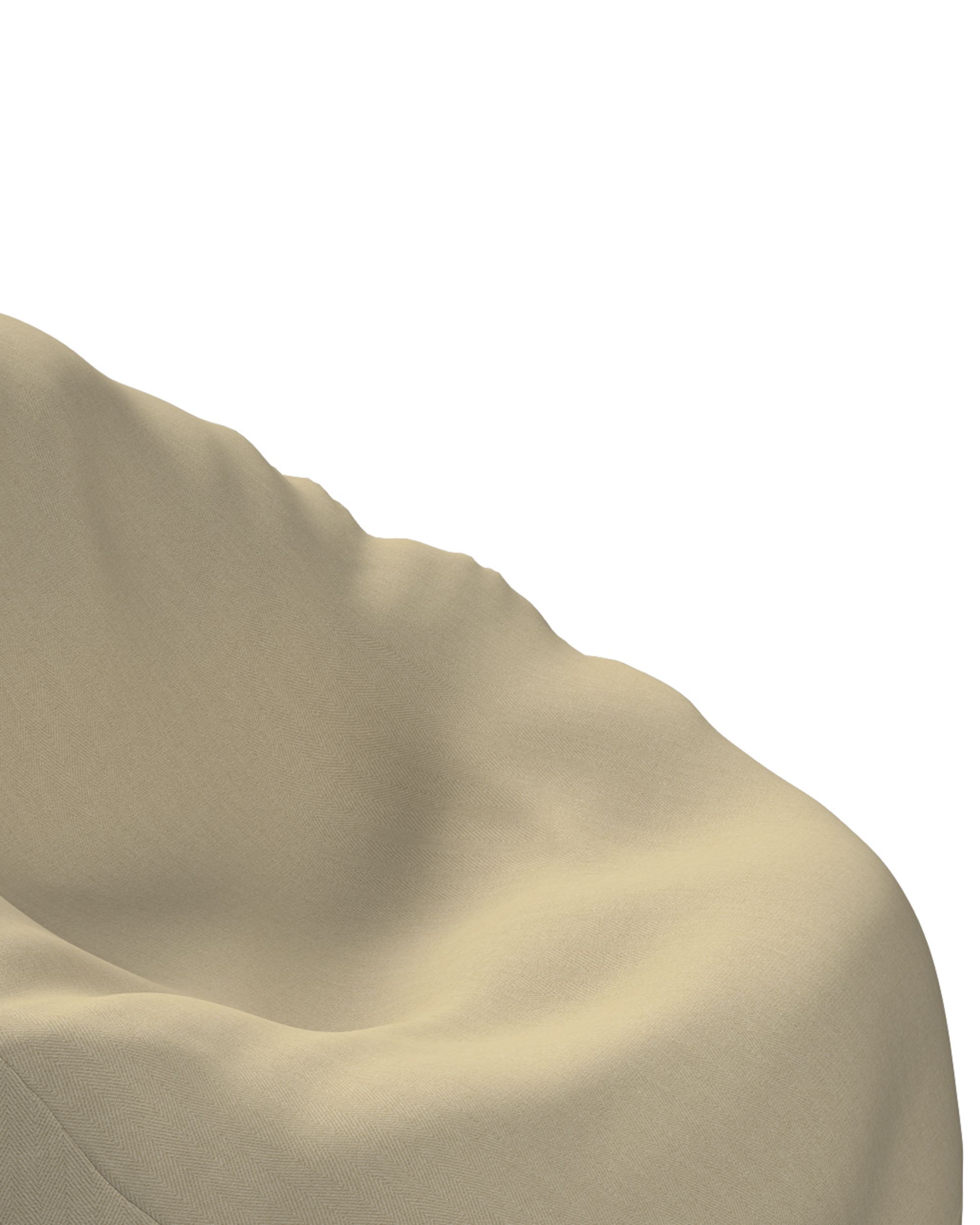 Sitzsack Farbe beige Stoff outdoor, strukturiert (hover)