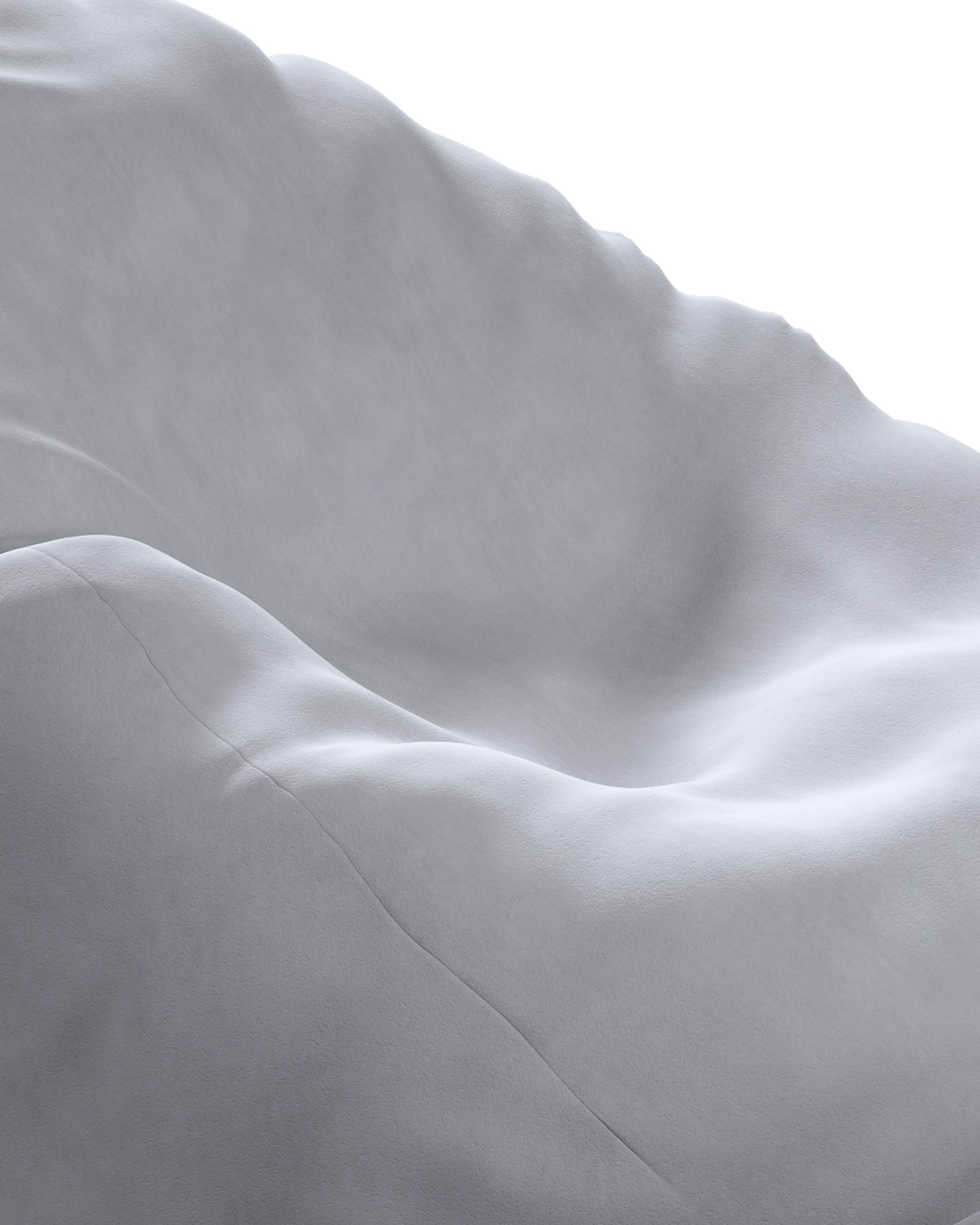 Sitzsack Farbe grau Stoff glänzend, samt (hover)