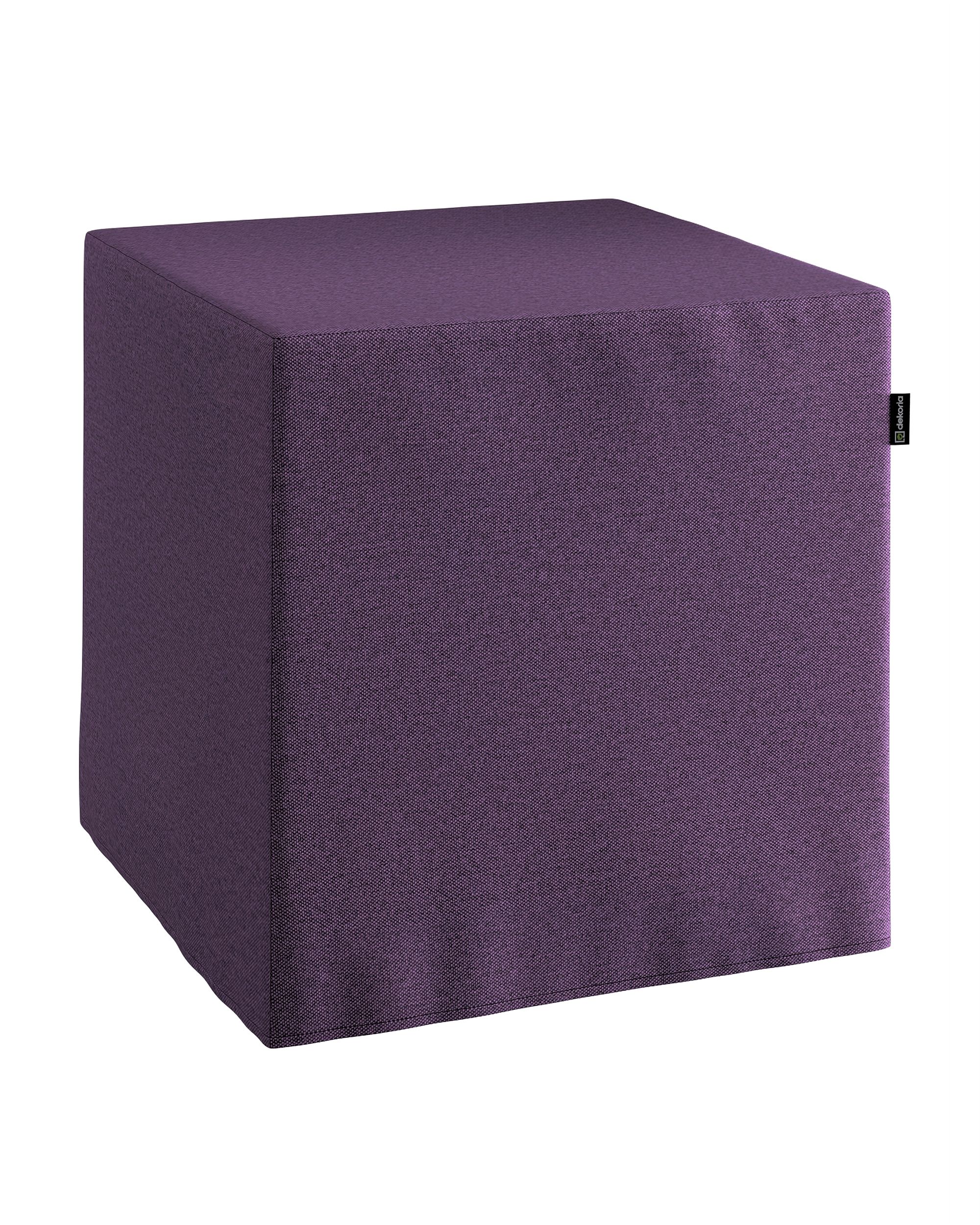 Bezug für Sitzwürfel Farbe violett Stoff strukturiert
