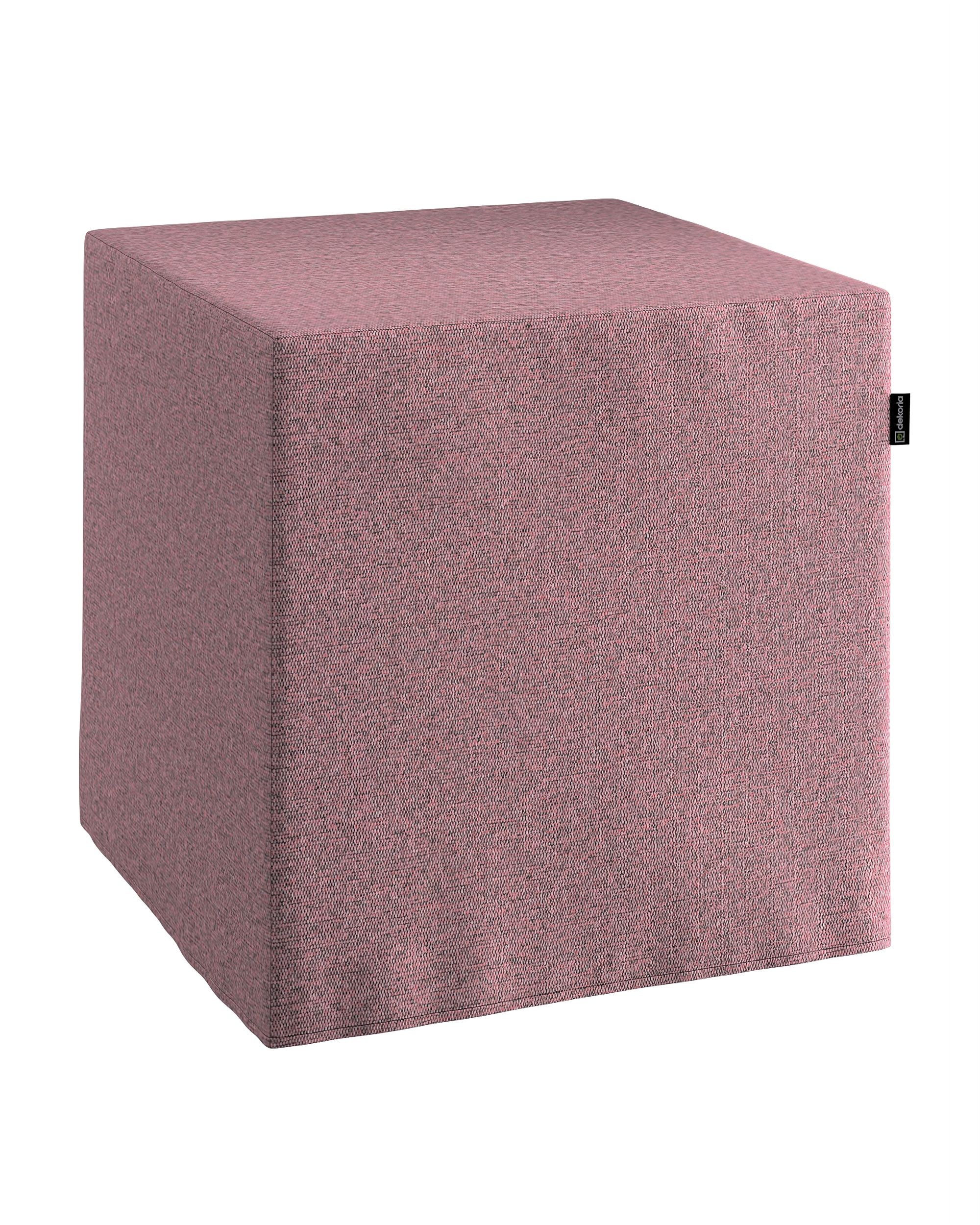 Bezug für Sitzwürfel Farbe rosa Stoff strukturiert