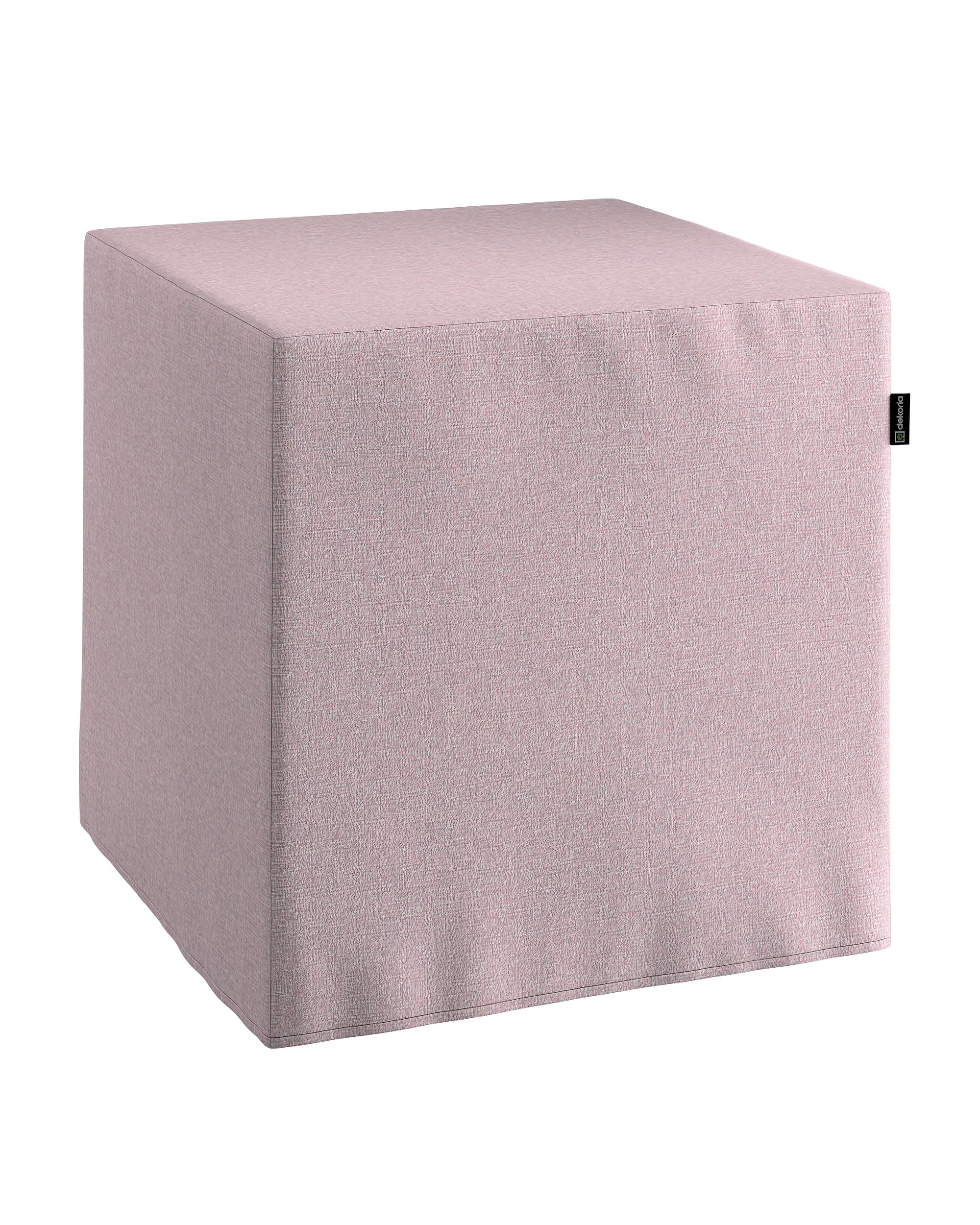 Bezug für Sitzwürfel Farbe rosa Stoff strukturiert