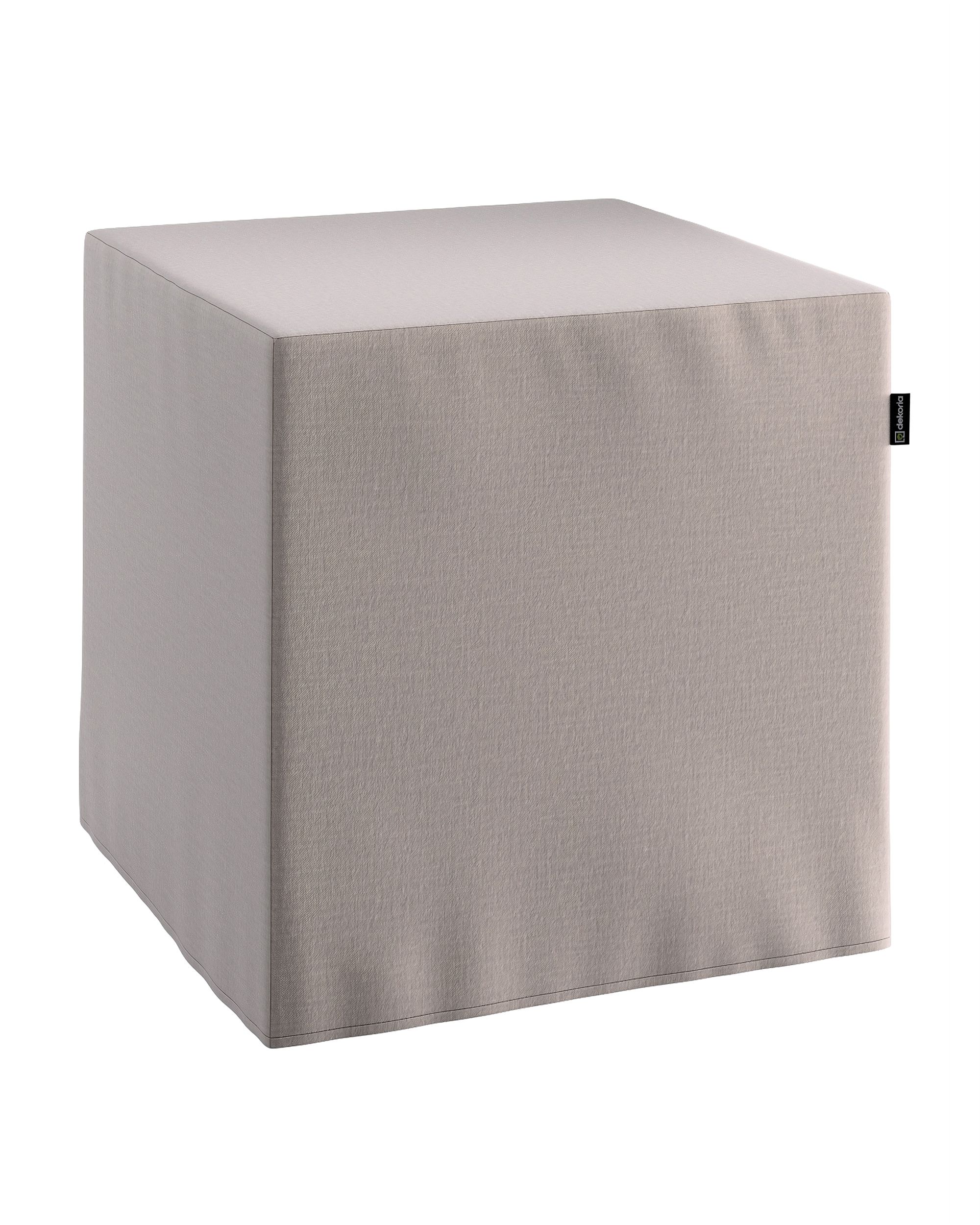 Bezug für Sitzwürfel Farbe beige Stoff samt
