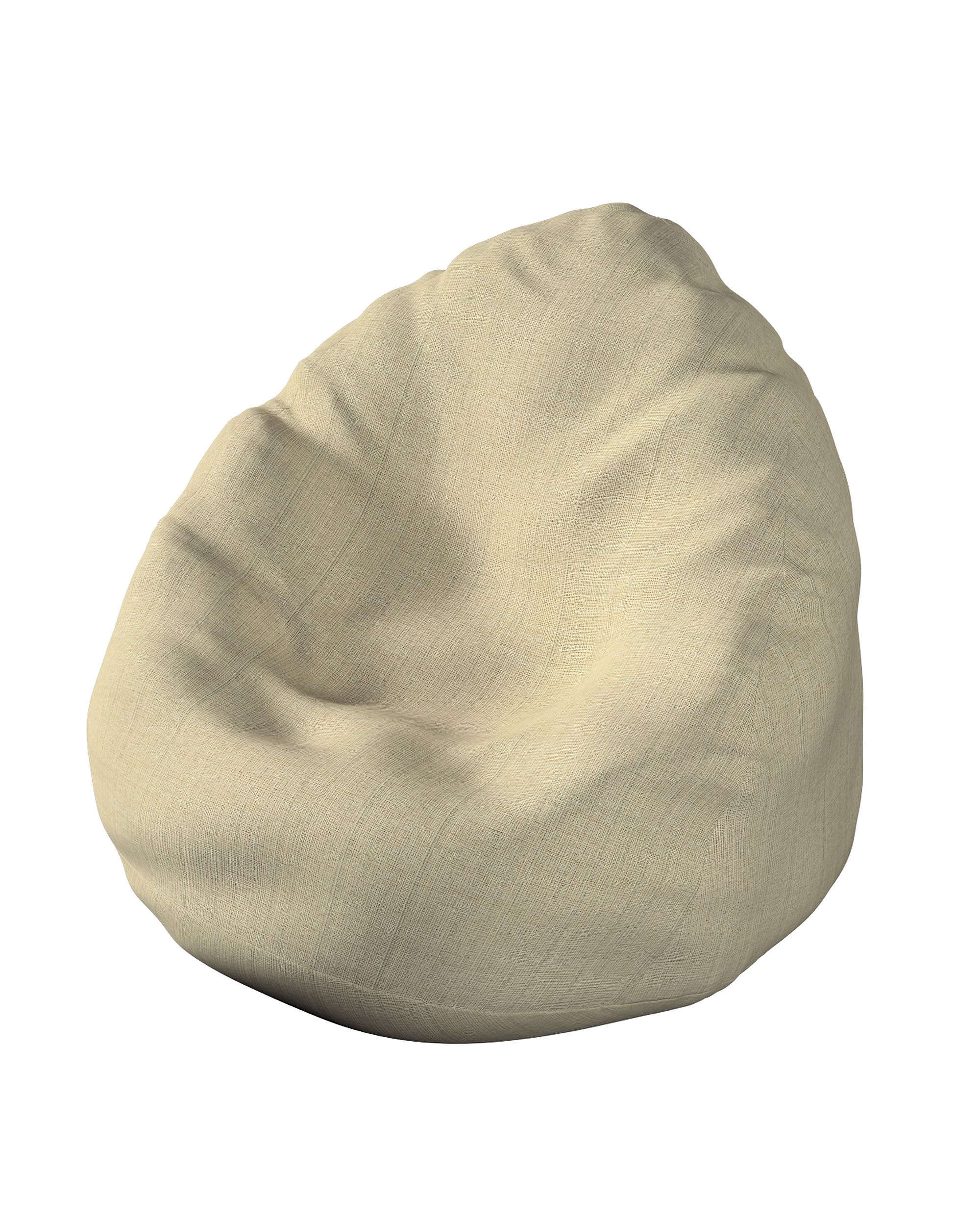Bezug für Sitzsack Farbe beige Stoff strukturiert