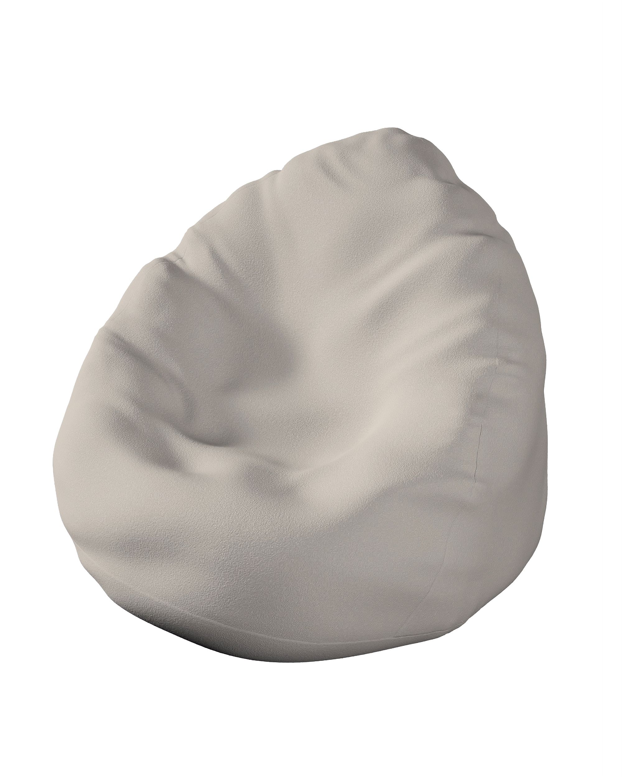 Bezug für Sitzsack Farbe beige Stoff strukturiert