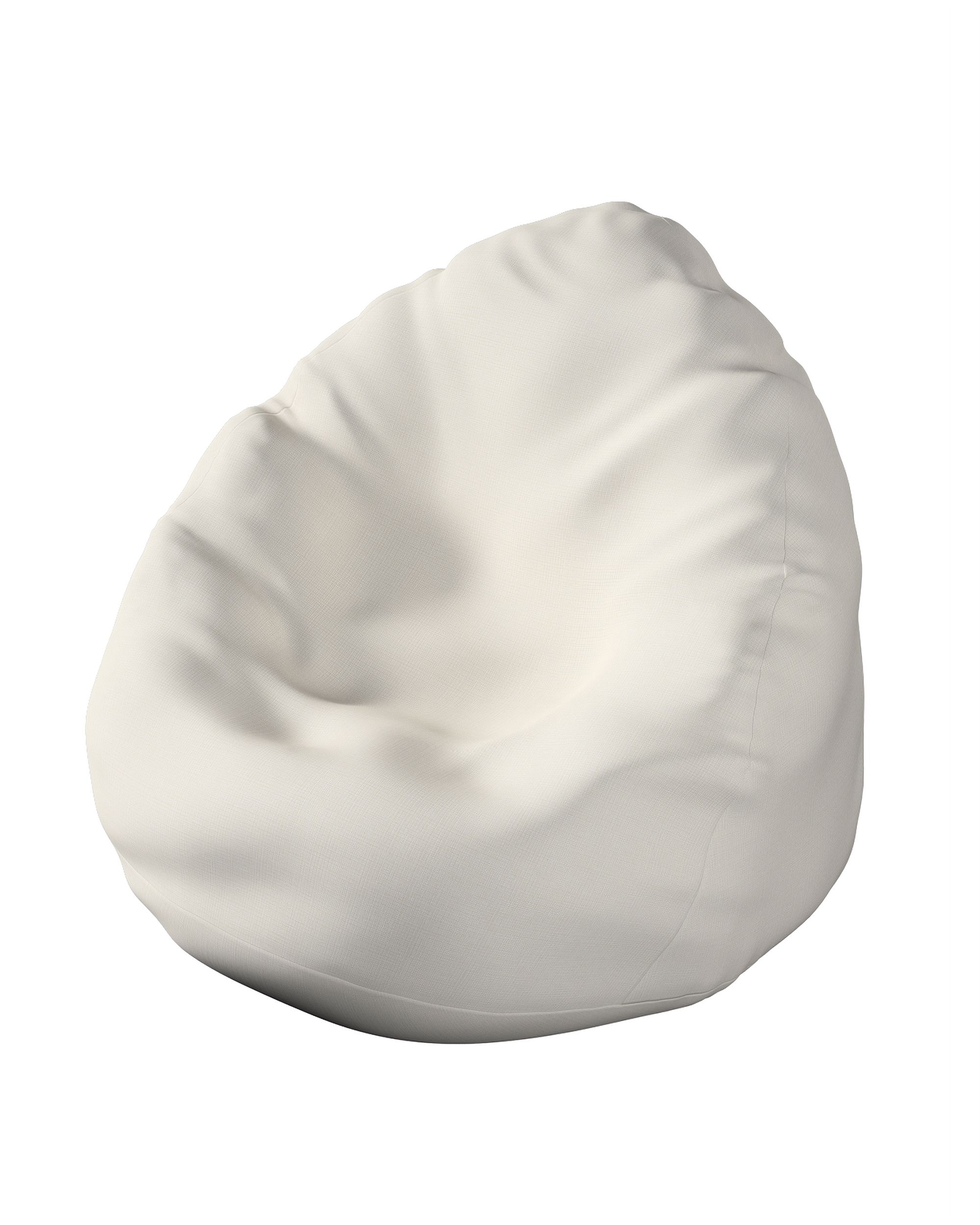 Bezug für Sitzsack Farbe creme Stoff outdoor, strukturiert
